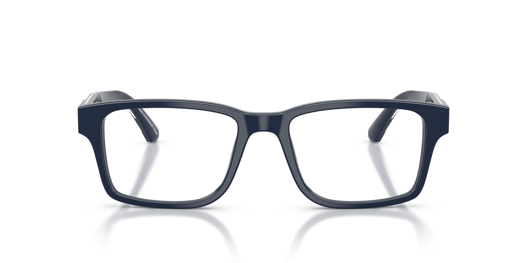 Occhiali da vista Emporio Armani EA 3271 (6039) colore blu lucido forma rettangolare lenti lente demo