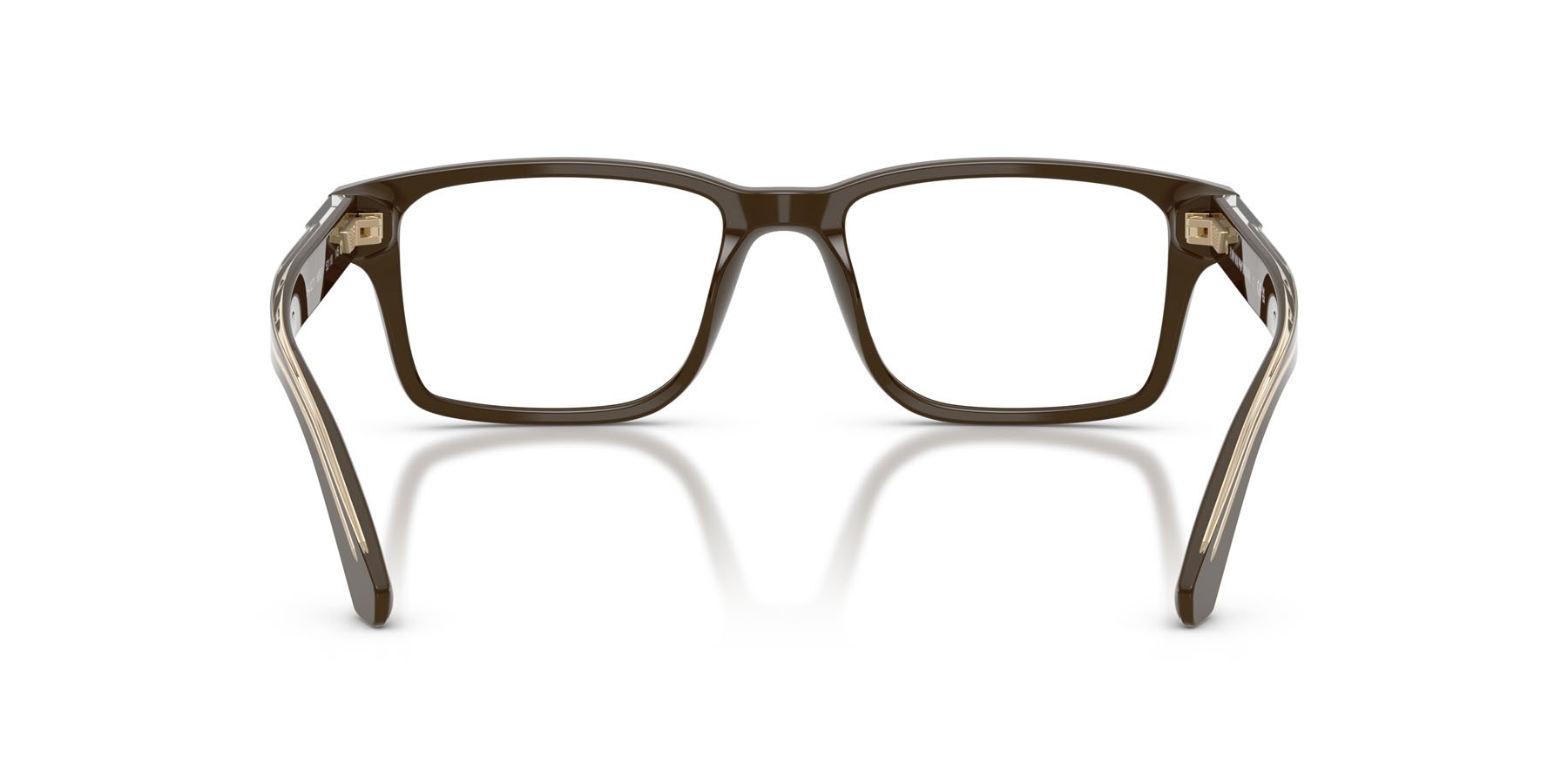 Occhiali da vista Emporio Armani EA 3271 (6307) colore marrone lucido forma rettangolare lenti lente demo