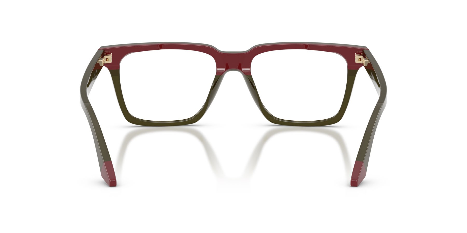 Occhiali da vista Emporio Armani EA 3272U (6316) colore verde opalino/bordeaux forma quadrato lenti lente demo