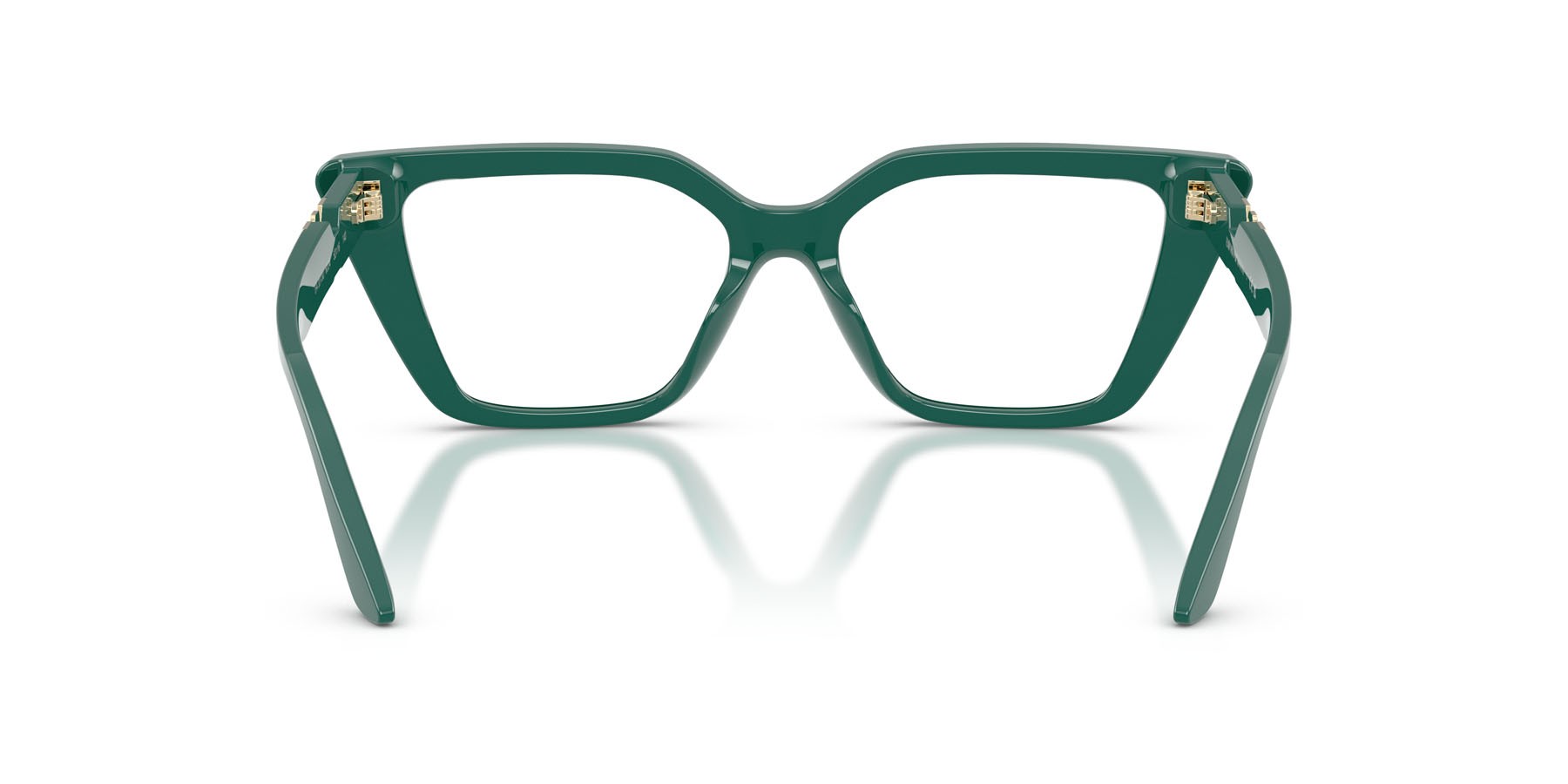 Eyeglasses Emporio Armani EA 3273U (6324) color verde lucido shape cat eye lenses lente demo