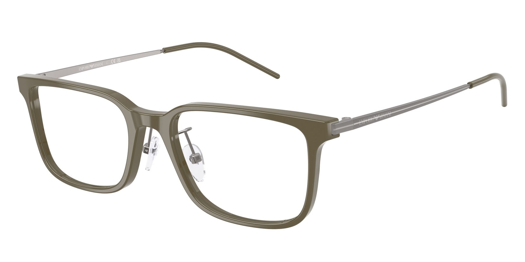 Occhiali da vista Emporio Armani EA 3275D (6337) colore verde scuro lucido forma rettangolare lenti lente demo