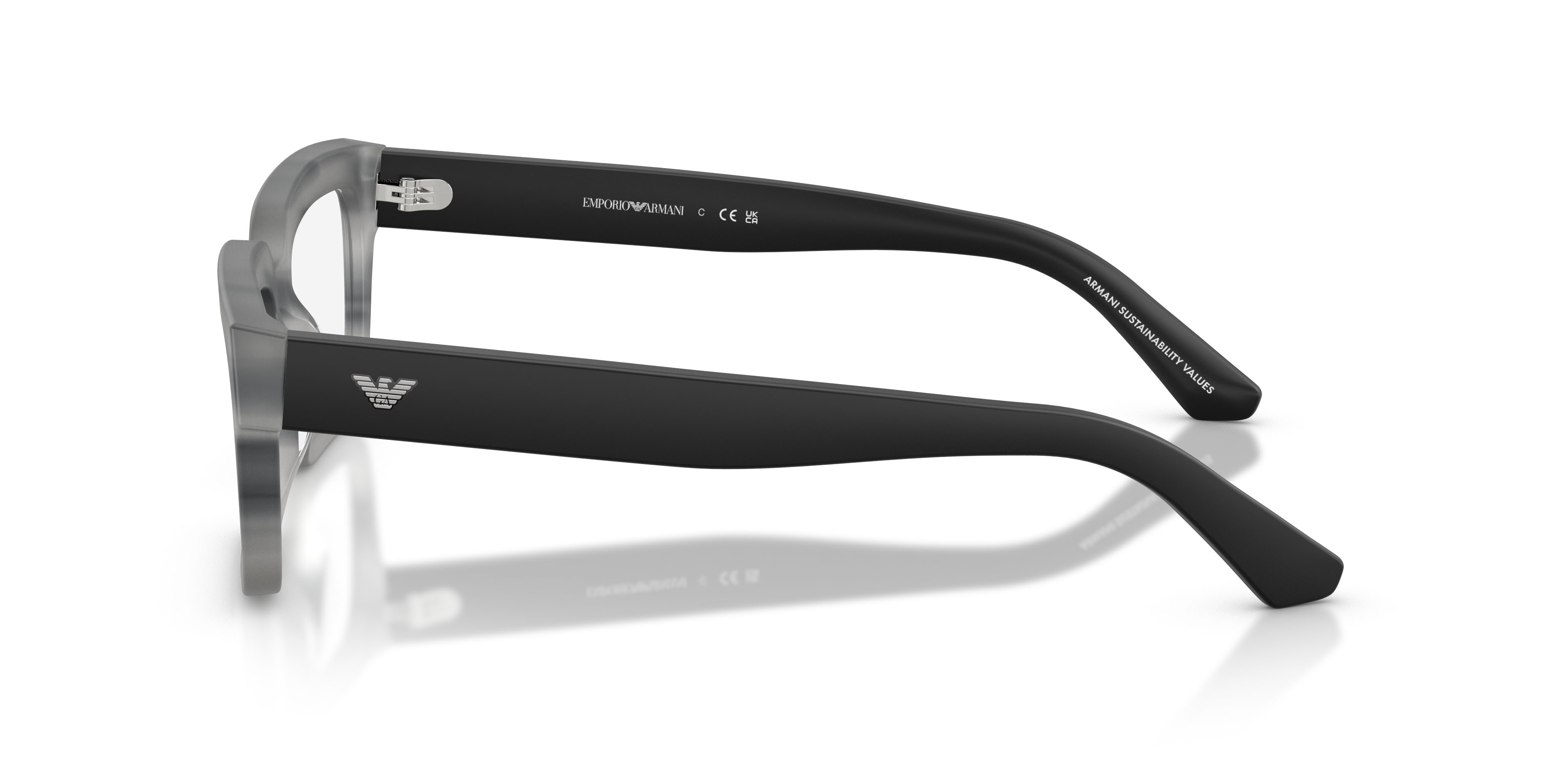 Eyeglasses Emporio Armani EA 3277U (6367) color havana grigio striato shape rectangle lenses lente demo
