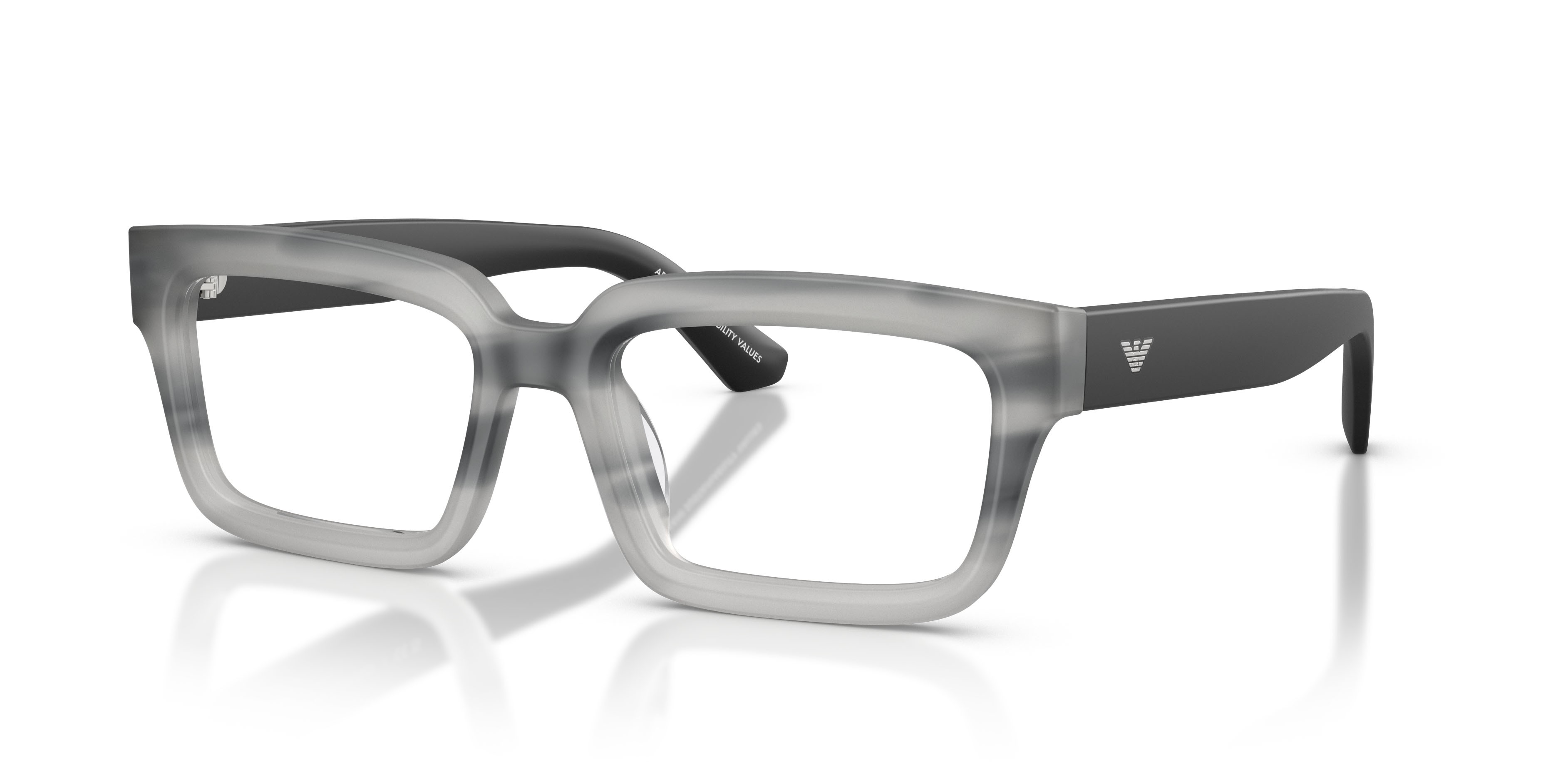 Eyeglasses Emporio Armani EA 3277U (6367) color havana grigio striato shape rectangle lenses lente demo