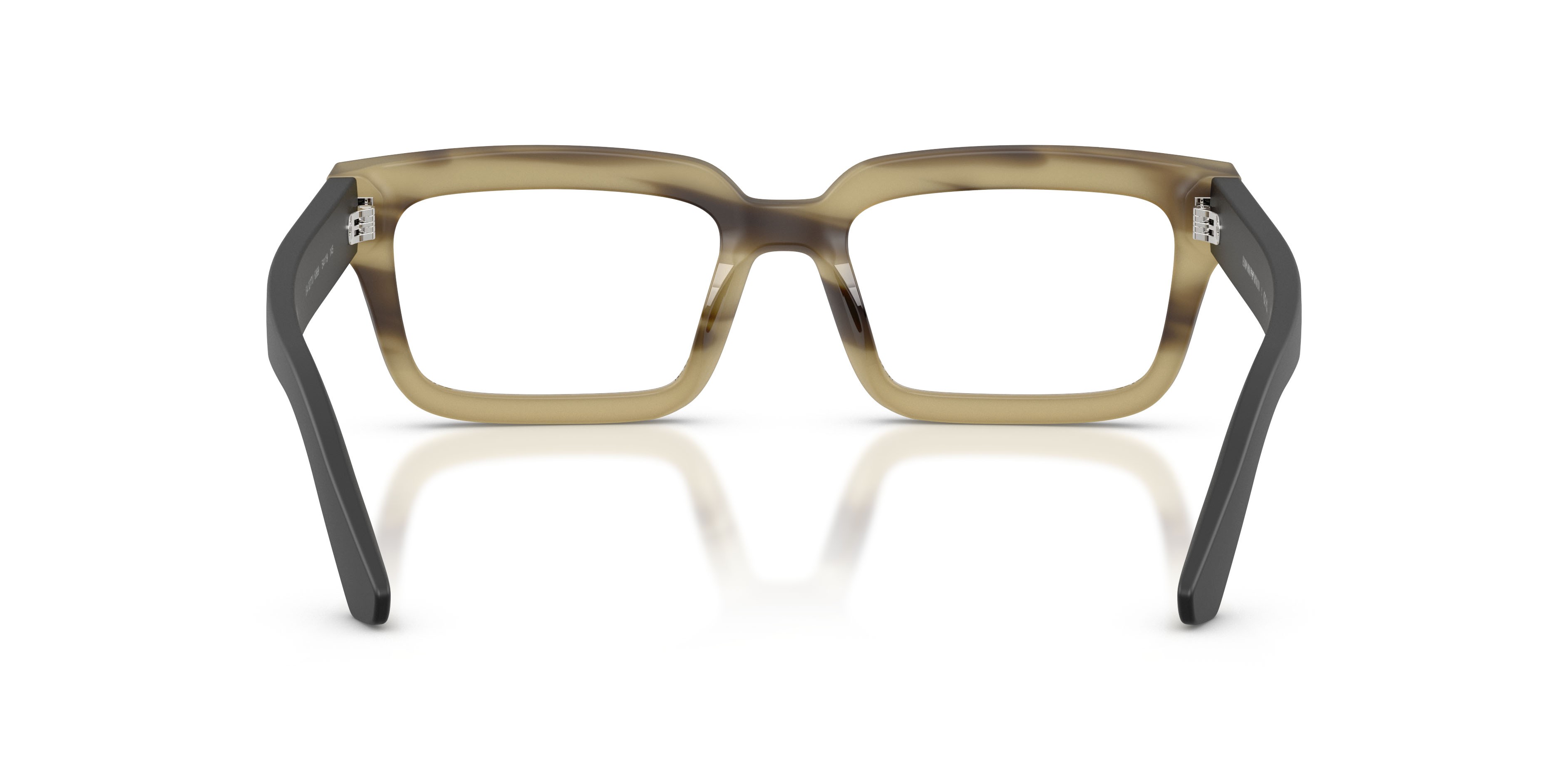 Eyeglasses Emporio Armani EA 3277U (6369) color havana verde striato shape rectangle lenses lente demo