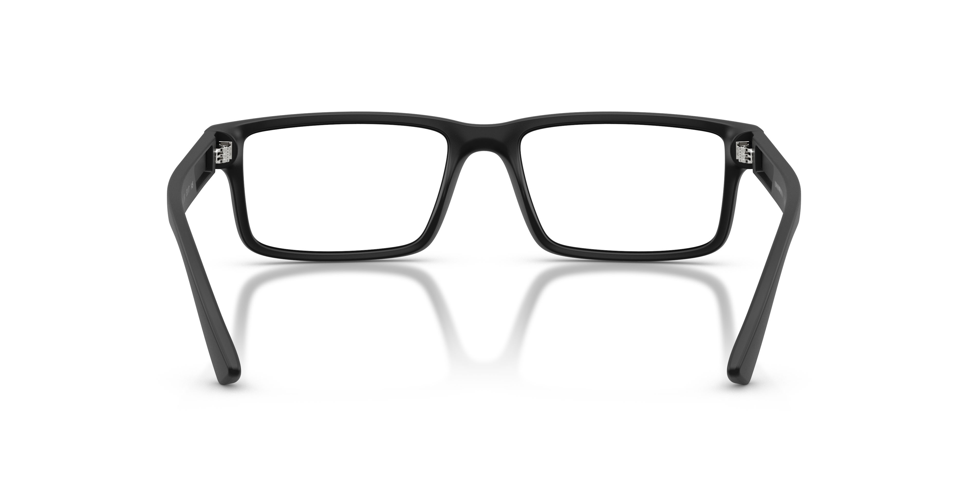 Occhiali da vista Emporio Armani EA 3278 (5001) colore nero opaco forma rettangolare lenti lente demo