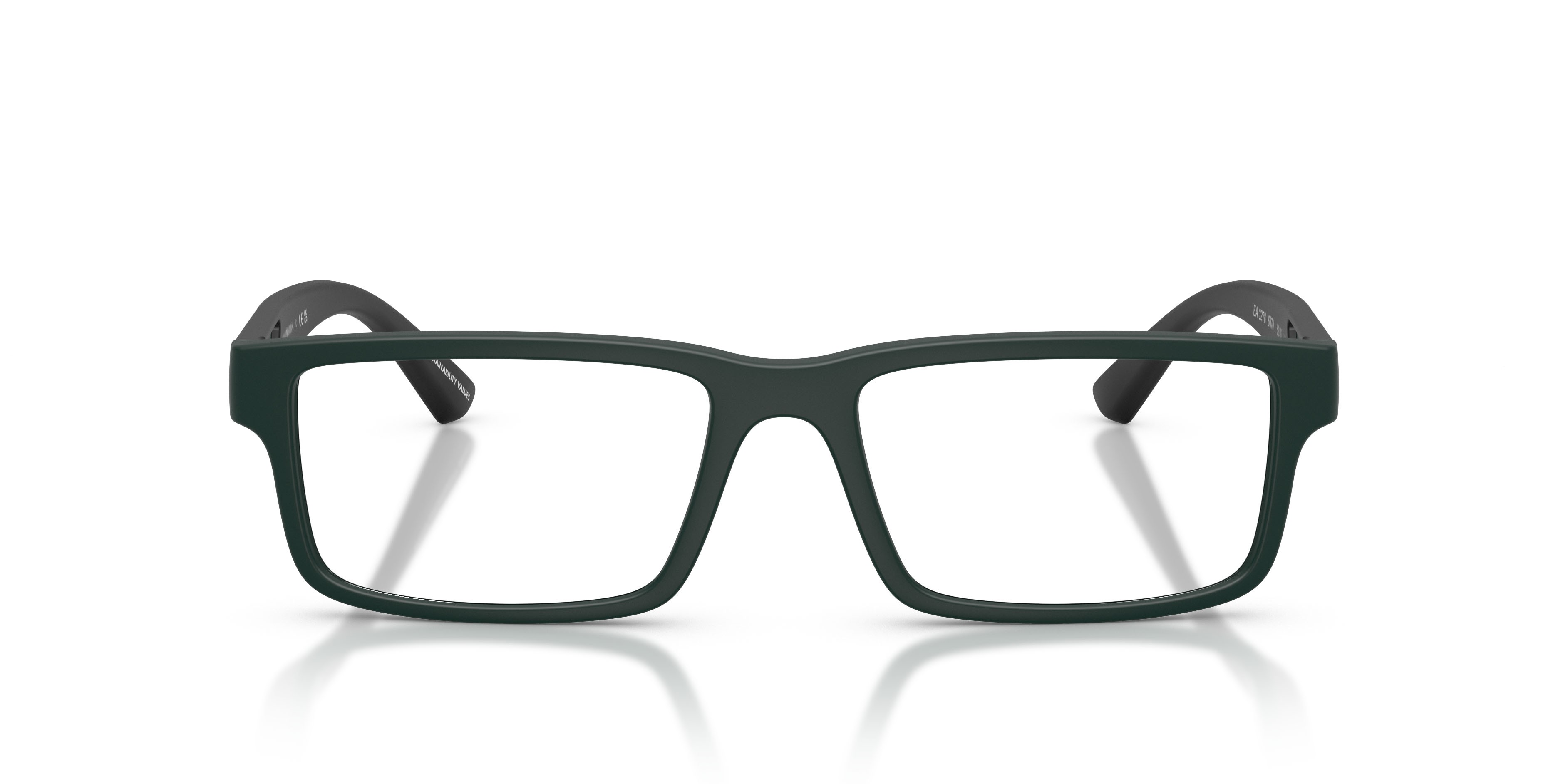 Occhiali da vista Emporio Armani EA 3278 (6370) colore matte petrol forma rettangolare lenti lente demo