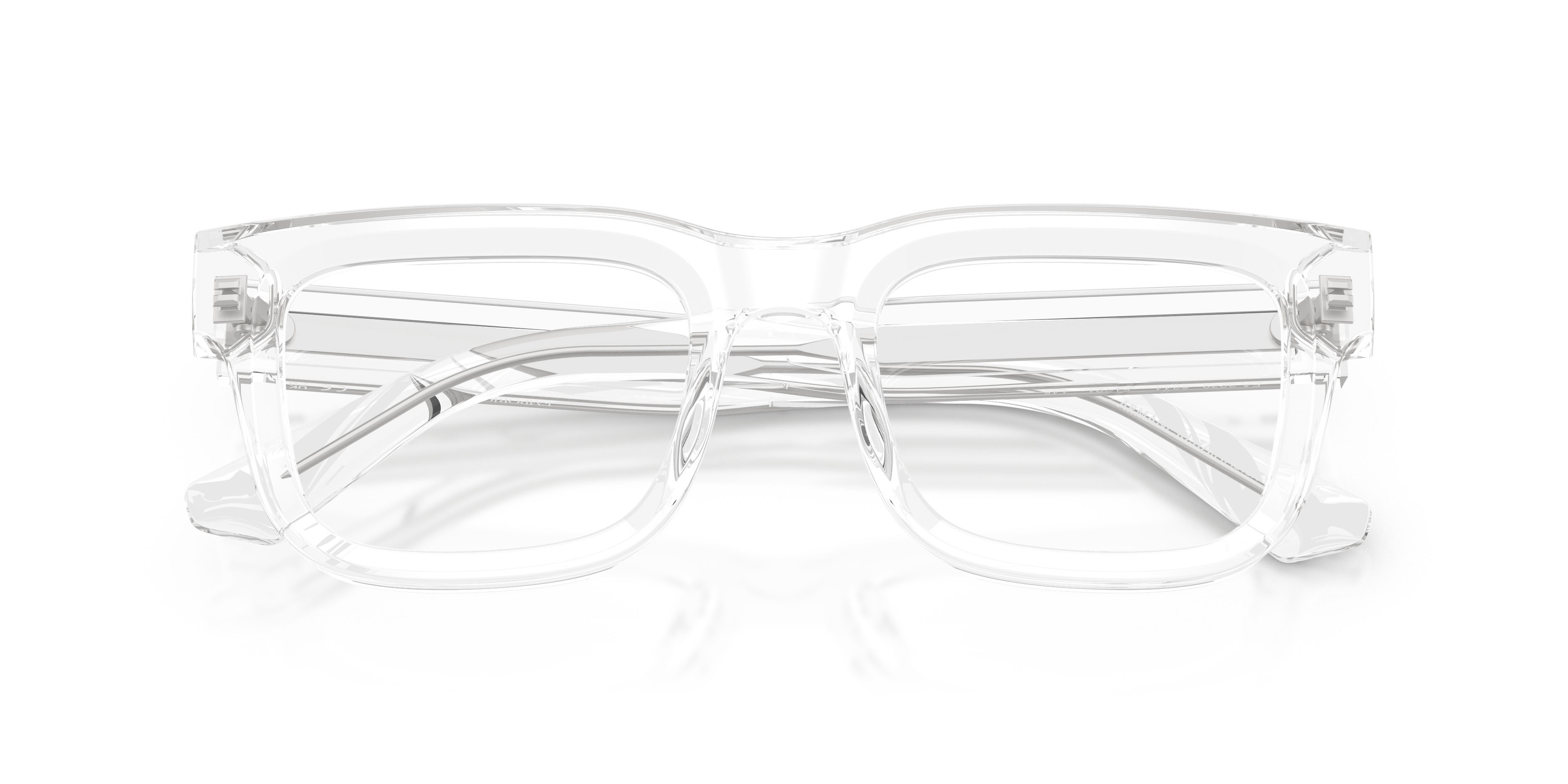 Occhiali da vista Emporio Armani EA 3279 (6344) colore crystal brillante forma quadrato lenti lente demo