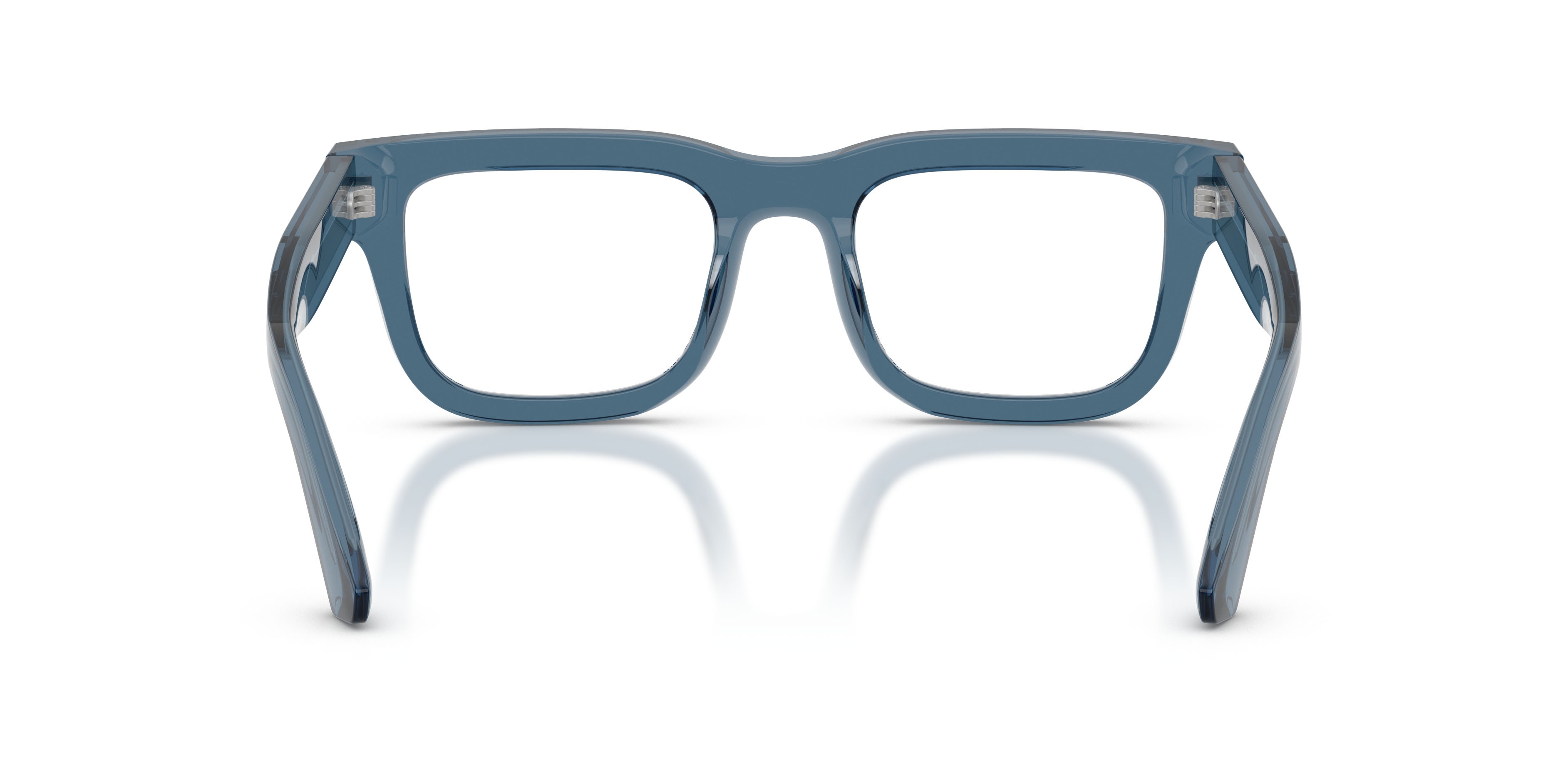 Occhiali da vista Emporio Armani EA 3279 (6362) colore blu trasparente lucido forma quadrato lenti lente demo