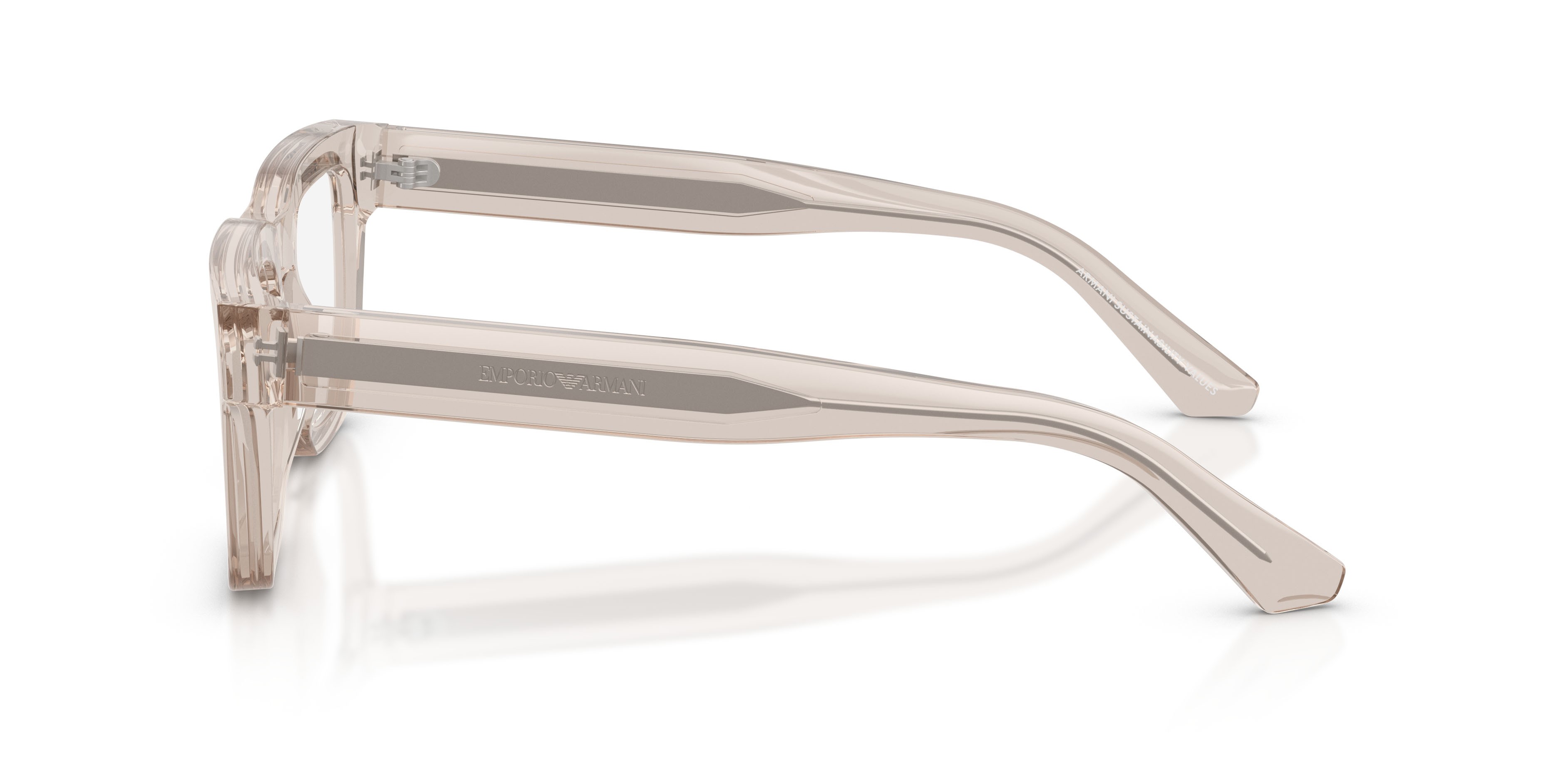 Occhiali da vista Emporio Armani EA 3279 (6363) colore tundra brillante trasparente forma quadrato lenti lente demo