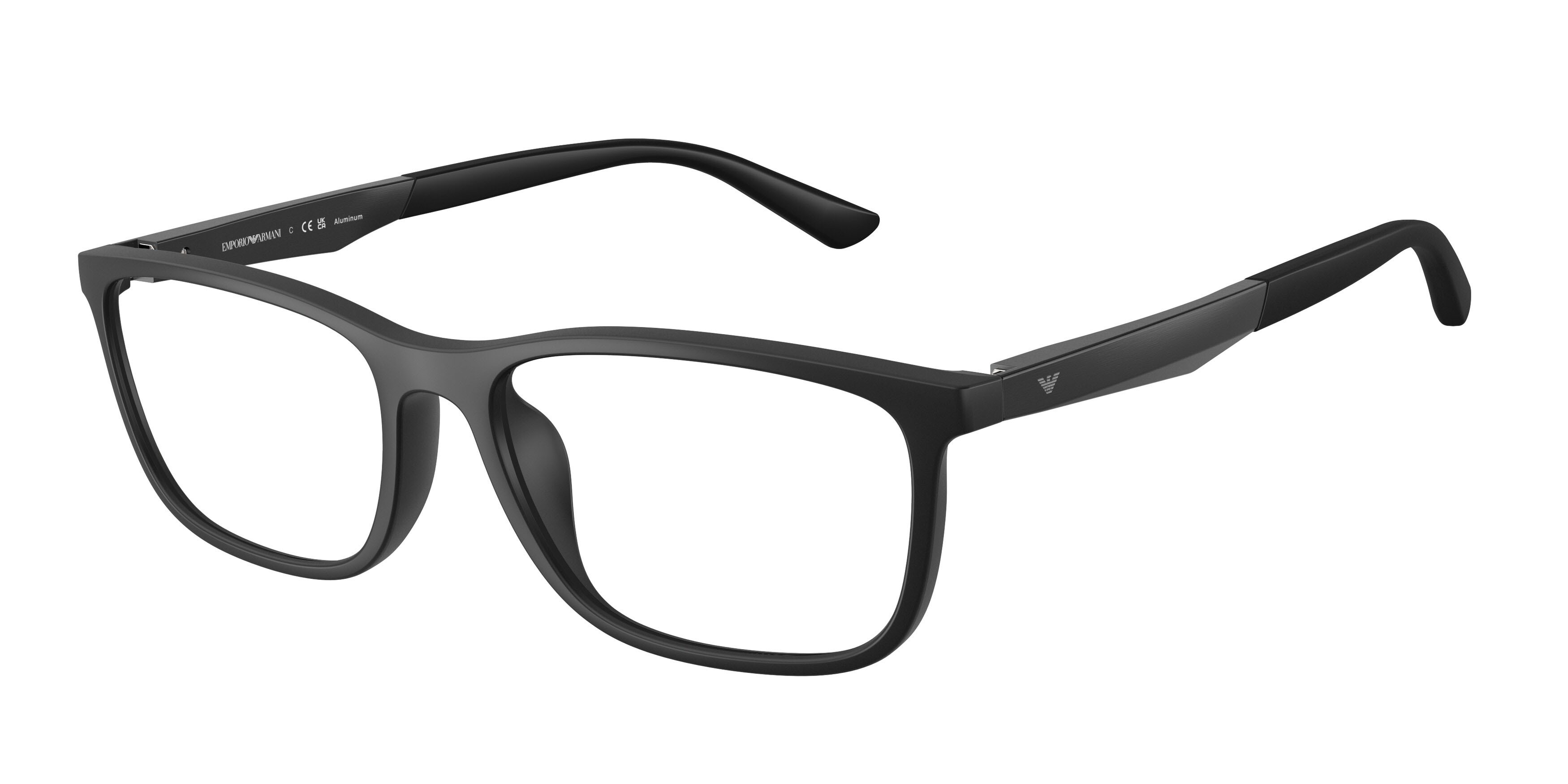 Eyeglasses Emporio Armani EA 3280U (5001) color nero opaco shape square lenses lente demo