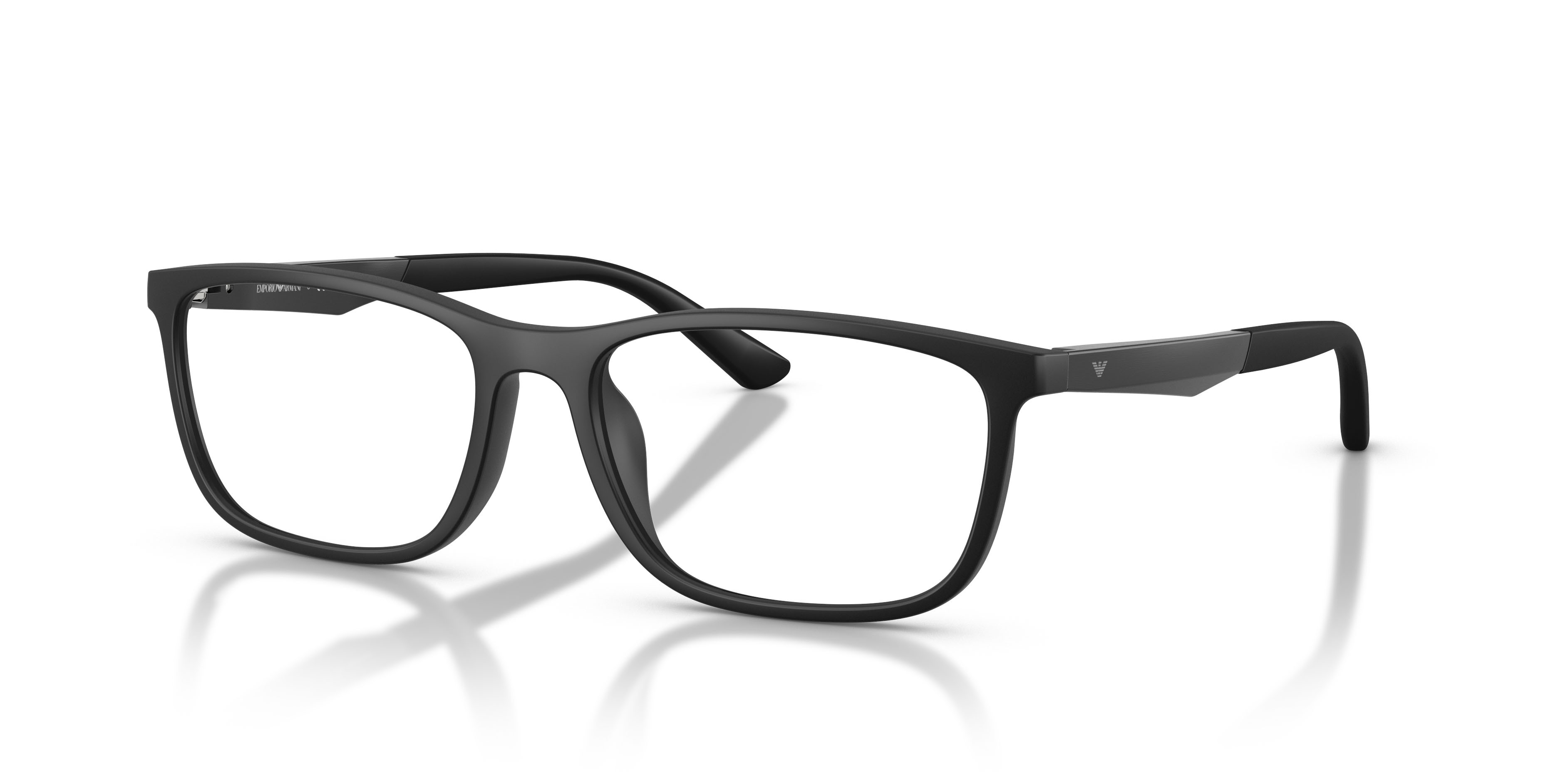 Eyeglasses Emporio Armani EA 3280U (5001) color nero opaco shape square lenses lente demo