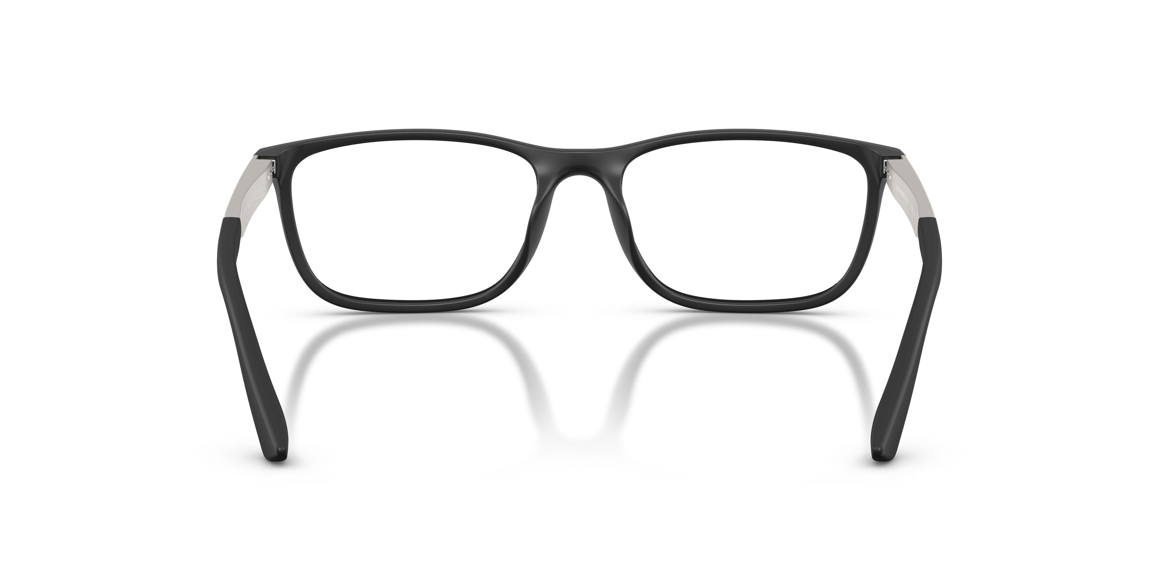 Occhiali da vista Emporio Armani EA 3280U (6372) colore nero opaco forma quadrato lenti lente demo