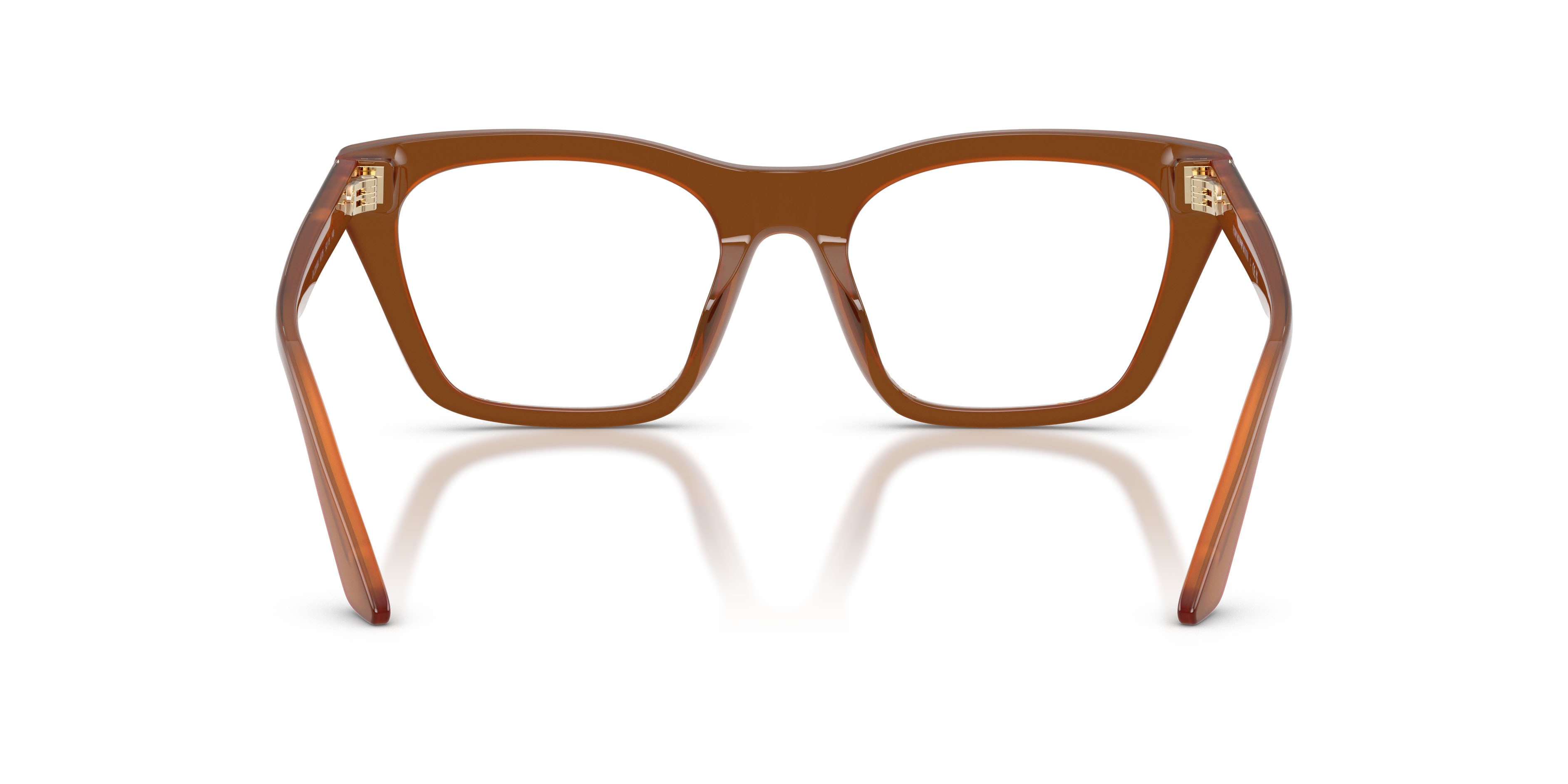 Occhiali da vista Emporio Armani EA 3283BU (6376) colore tabacco forma cat eye lenti lente demo