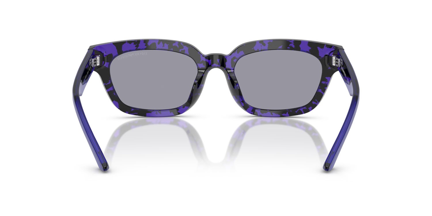 Sunglasses Emporio Armani EA 4233U (618380) color havana violetto shape irregular lenses blu