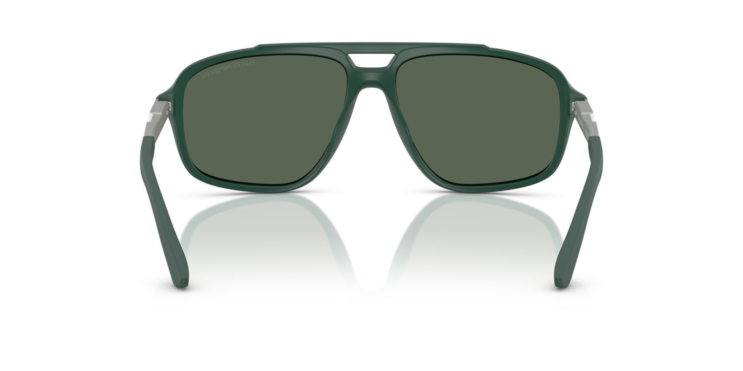 Occhiali da sole Emporio Armani EA 4236U (619071) colore verde scuro forma aviator lenti verde scuro