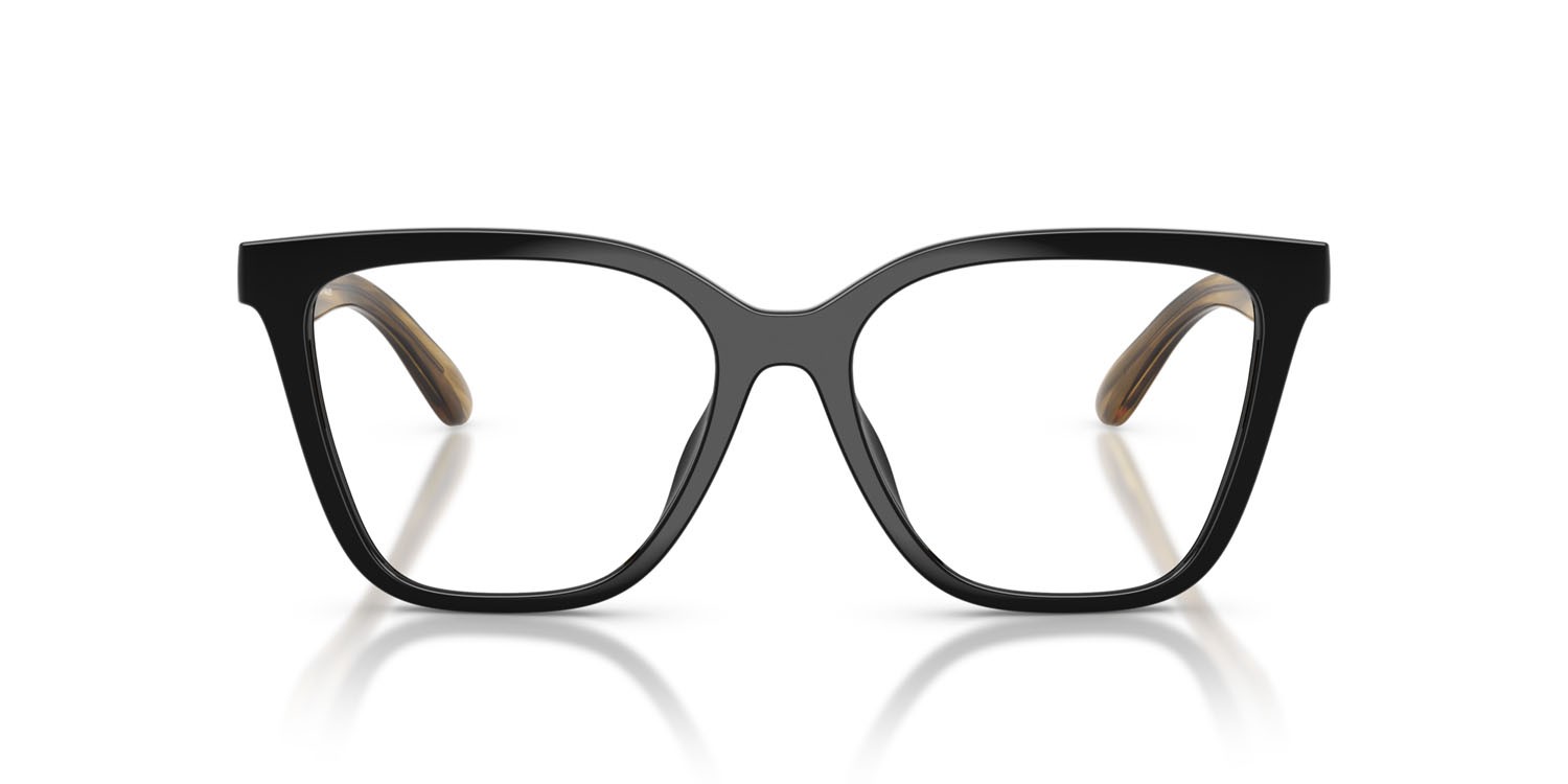 Sunglasses Emporio Armani EA 4254U (62671W) color nero lucido shape cat eye lenses trasparente