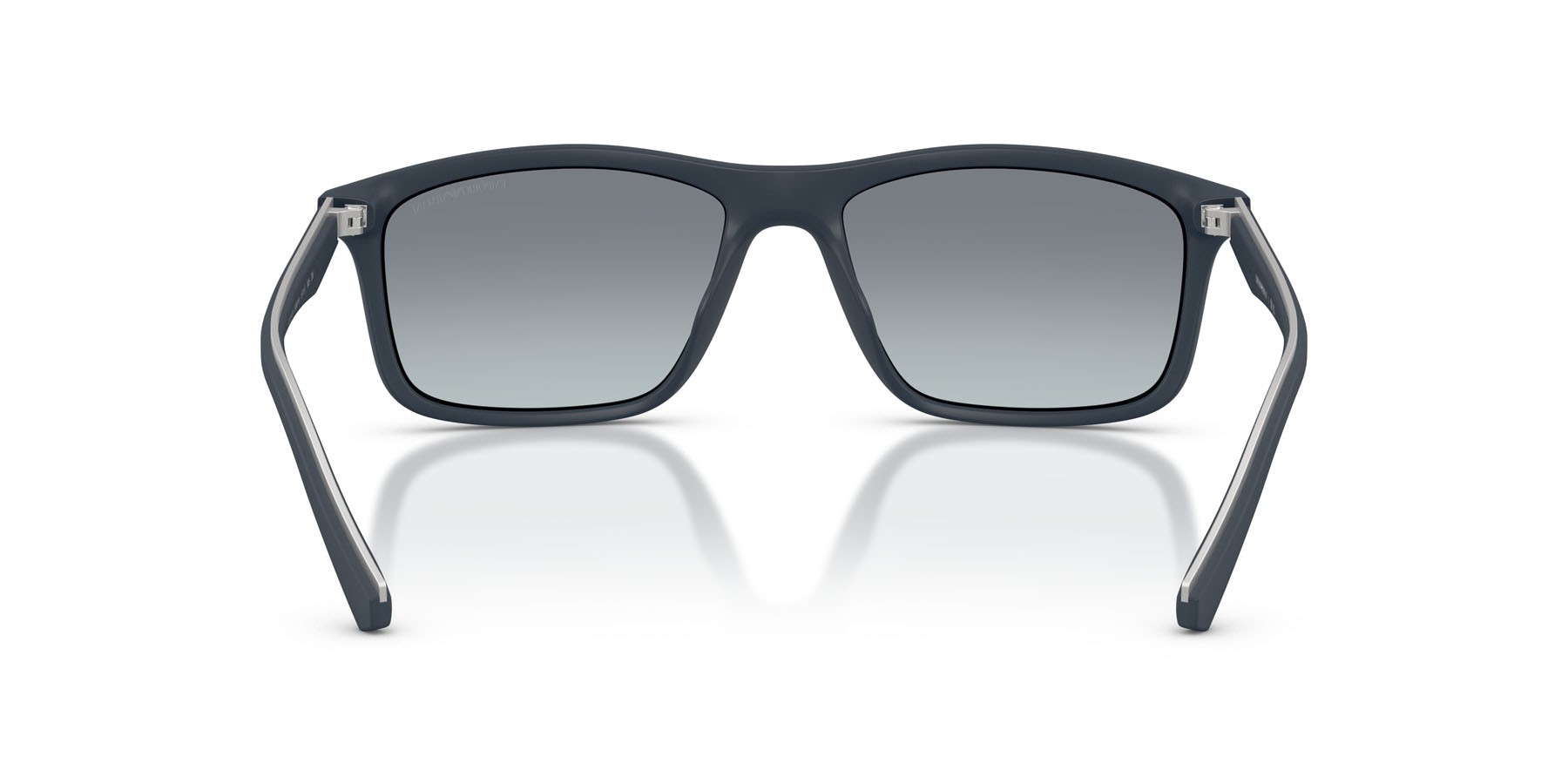 Occhiali da sole Emporio Armani EA 4257U (508819) colore blu opaco forma quadrato lenti blu sfumato