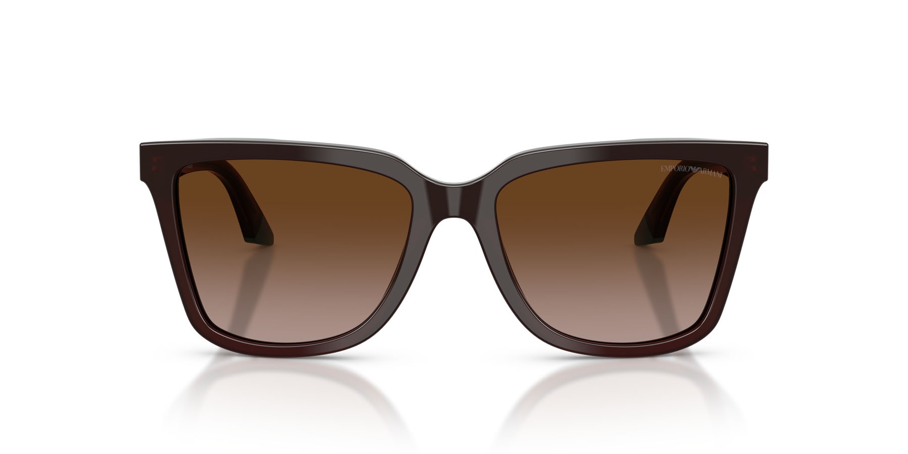 Sunglasses Emporio Armani EA 4261 (631813) color transparent brown/teal shape irregular lenses marrone sfumato