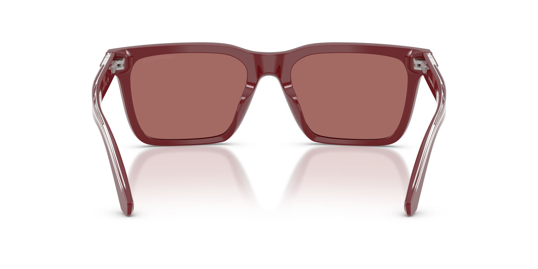 Sunglasses Emporio Armani EA 4262U (632269) color bordeaux lucido shape square lenses violetto scuro