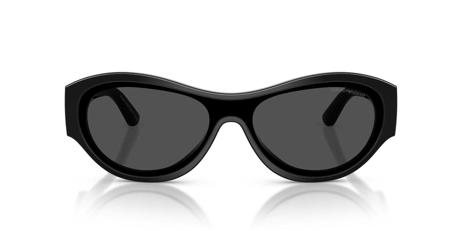 Sunglasses Emporio Armani EA 4265U (501787) color crystal/cola/lime shape irregular lenses grigio scuro