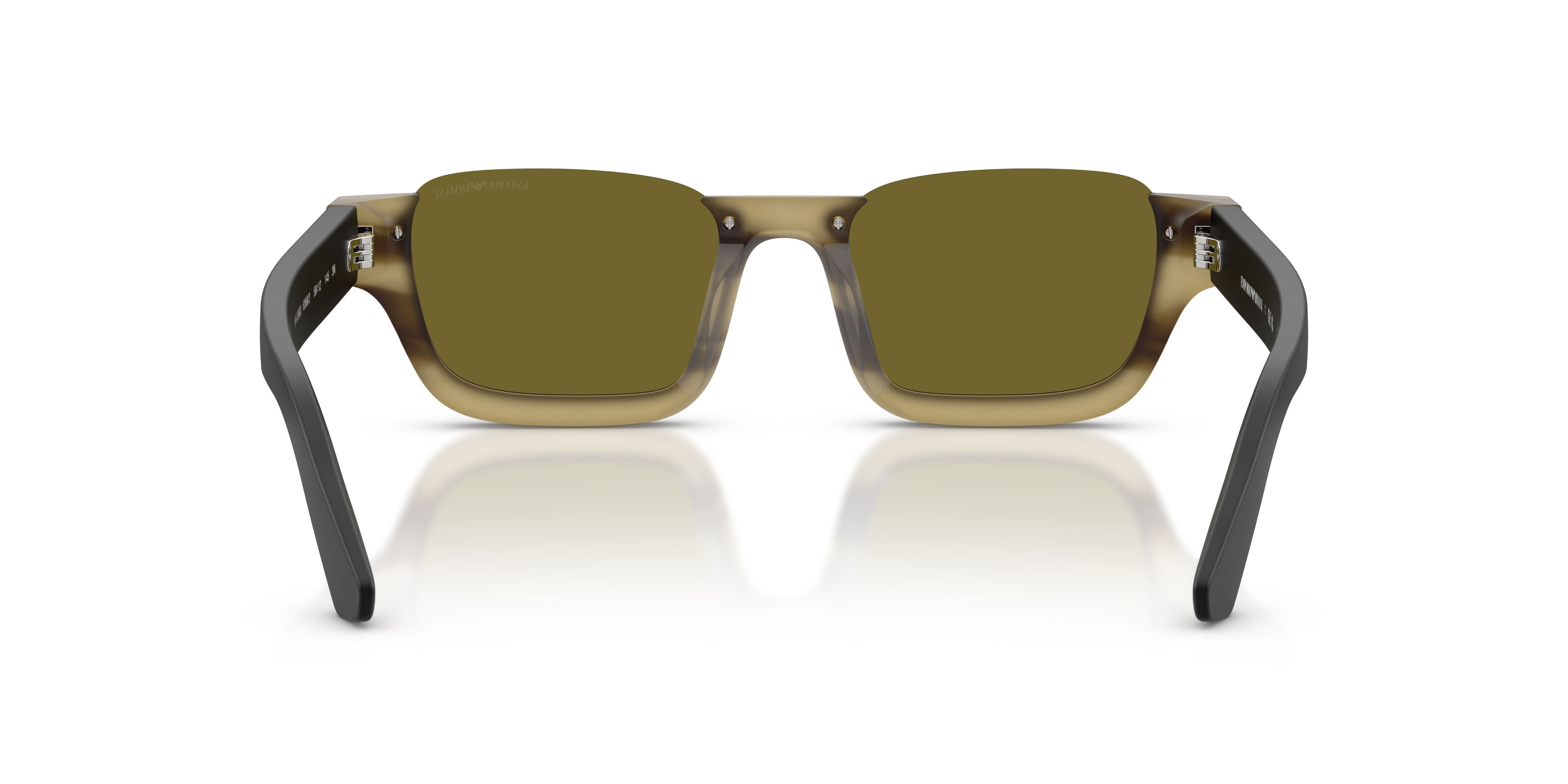Sunglasses Emporio Armani EA 4268U (6369/2) color havana verde striato shape irregular lenses verde