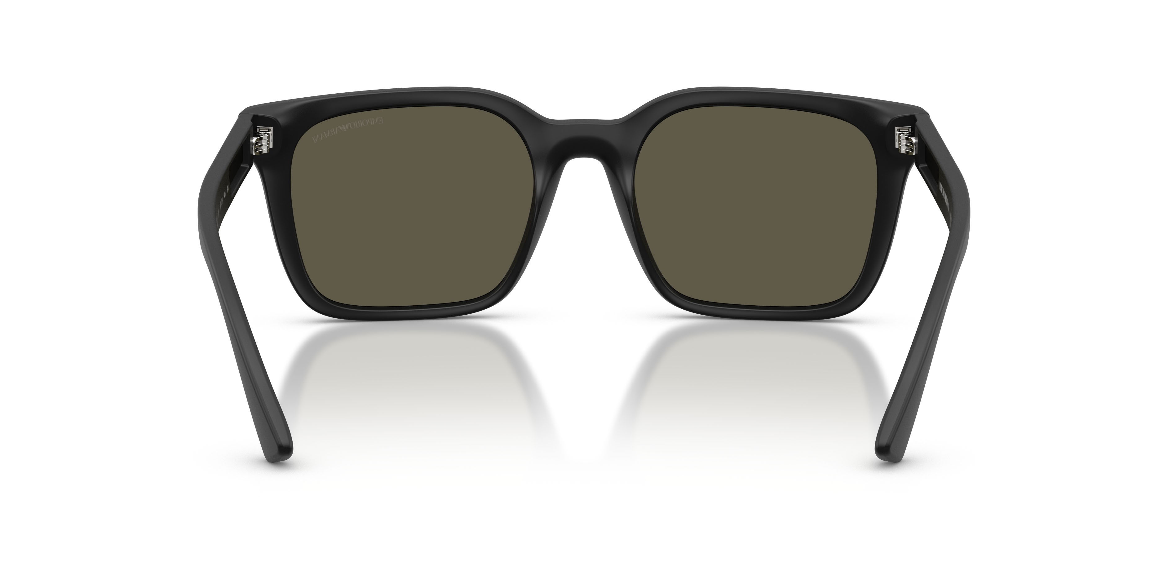 Occhiali da sole Emporio Armani EA 4269 (500187) colore nero opaco forma quadrato lenti grigio scuro