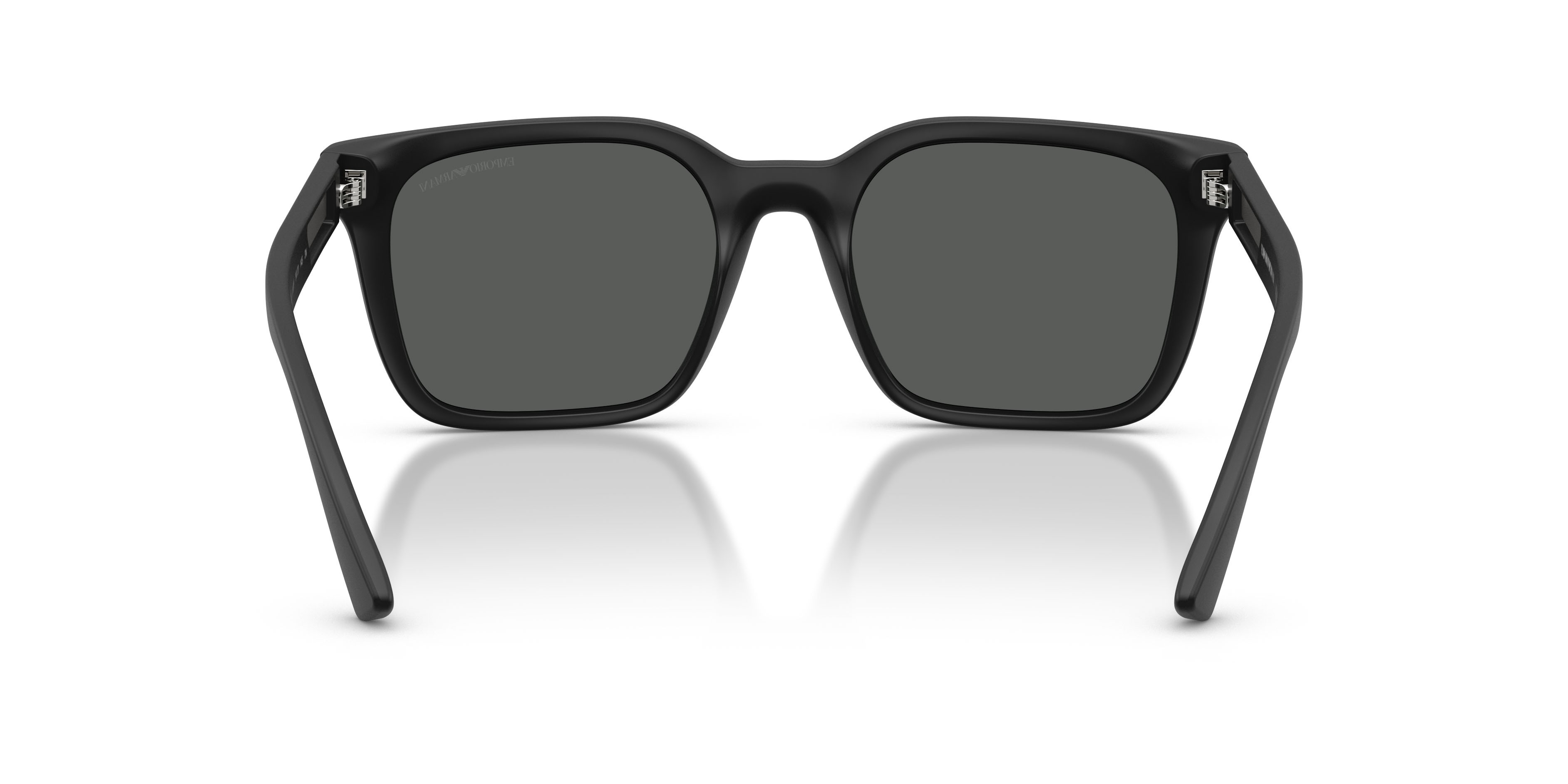 Occhiali da sole Emporio Armani EA 4269 (500987) colore nero opaco forma quadrato lenti grigio scuro
