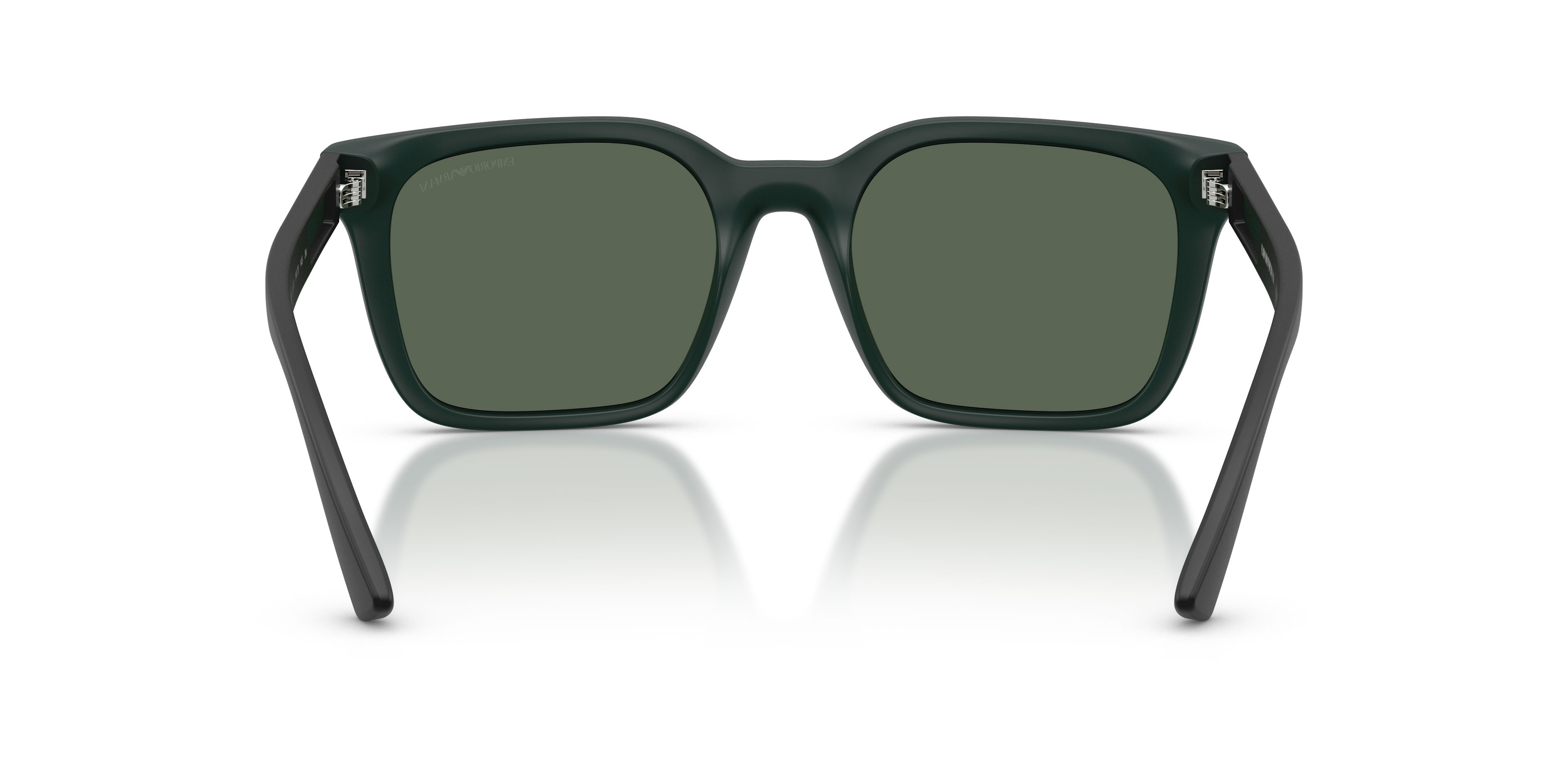 Occhiali da sole Emporio Armani EA 4269 (637071) colore matte petrol forma quadrato lenti verde