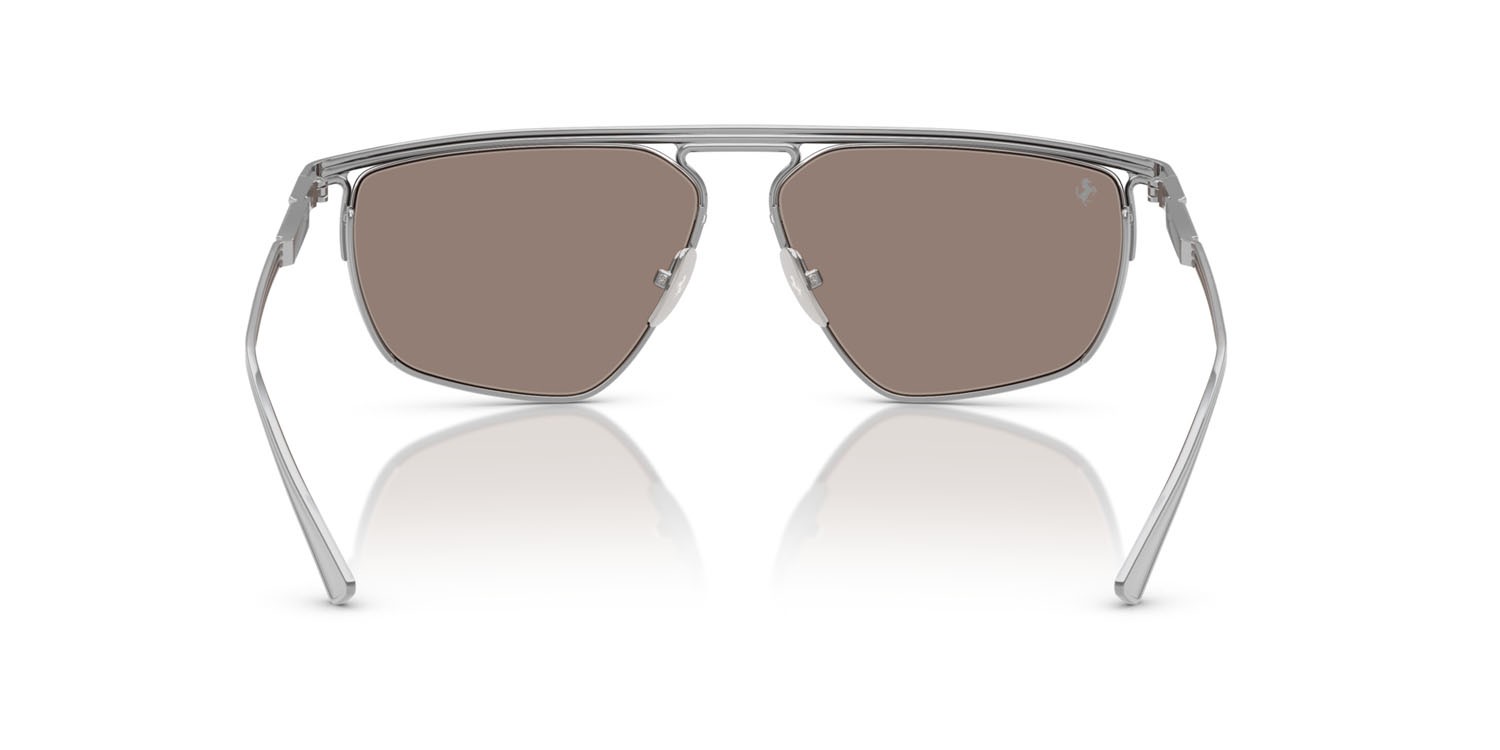 Occhiali da sole Ferrari FH 1013T (303/0V) colore argento forma irregolare lenti oro bianco