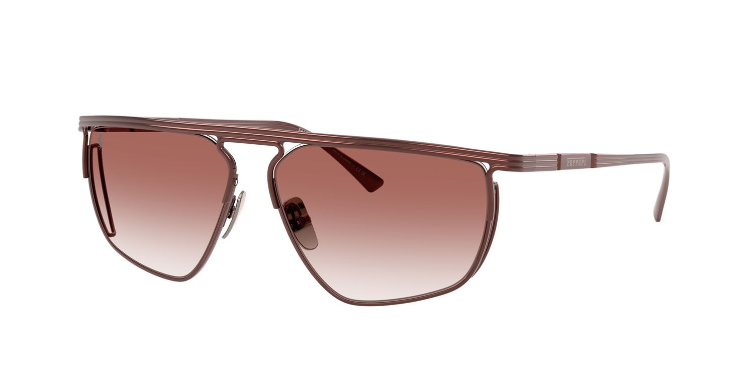 Occhiali da sole Ferrari FH 1013T (307/8D) colore bordeaux forma irregolare lenti bordeaux sfumato