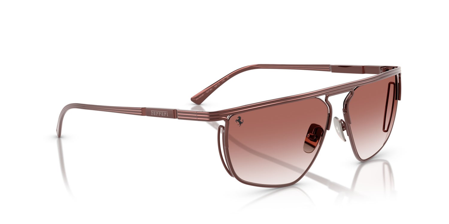 Occhiali da sole Ferrari FH 1013T (307/8D) colore bordeaux forma irregolare lenti bordeaux sfumato