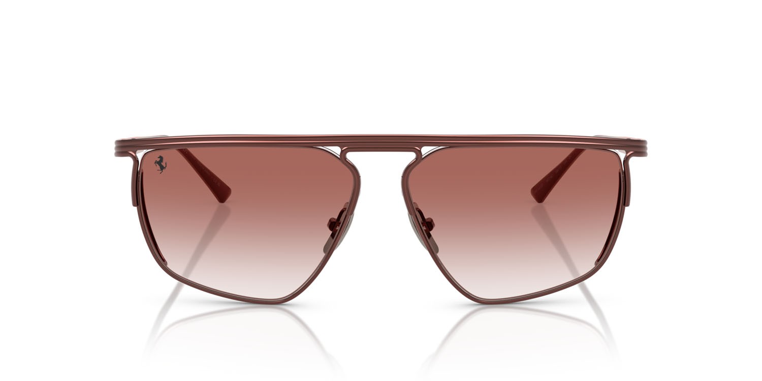 Occhiali da sole Ferrari FH 1013T (307/8D) colore bordeaux forma irregolare lenti bordeaux sfumato