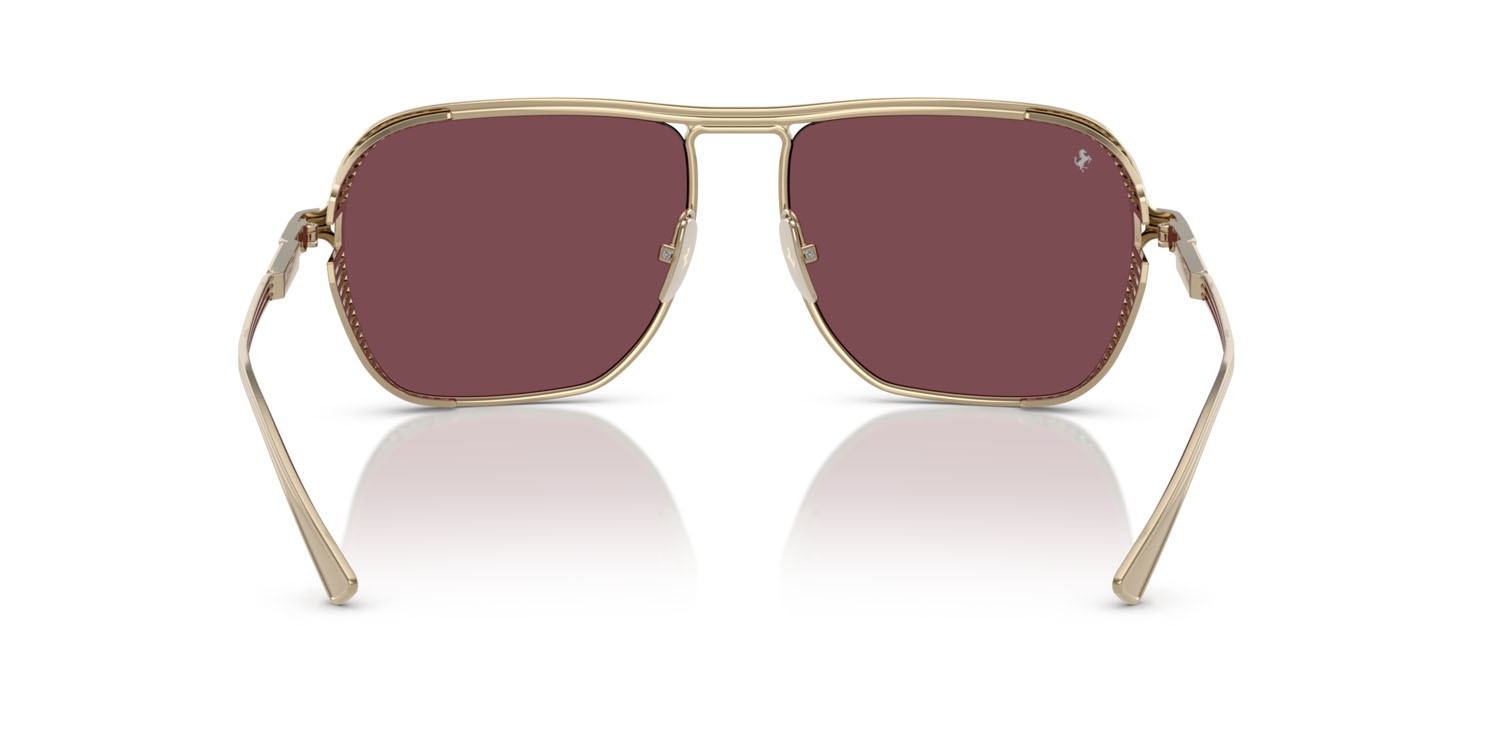 Occhiali da sole Ferrari FH 1014T (302/1E) colore oro pallido forma quadrato lenti bordeaux