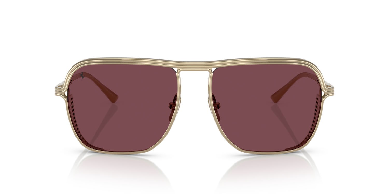 Occhiali da sole Ferrari FH 1014T (302/1E) colore oro pallido forma quadrato lenti bordeaux