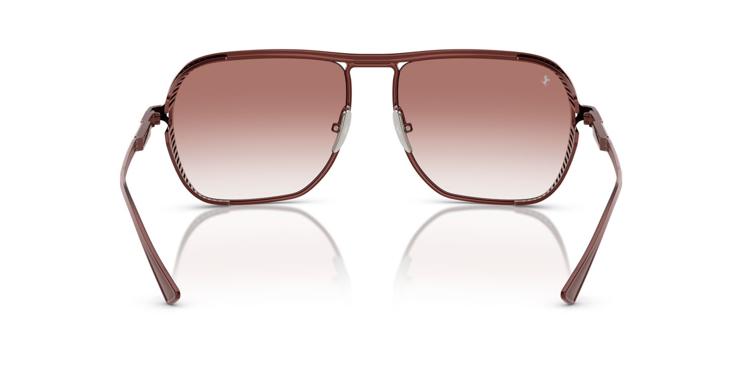 Occhiali da sole Ferrari FH 1014T (307/8D) colore bordeaux forma quadrato lenti bordeaux sfumato
