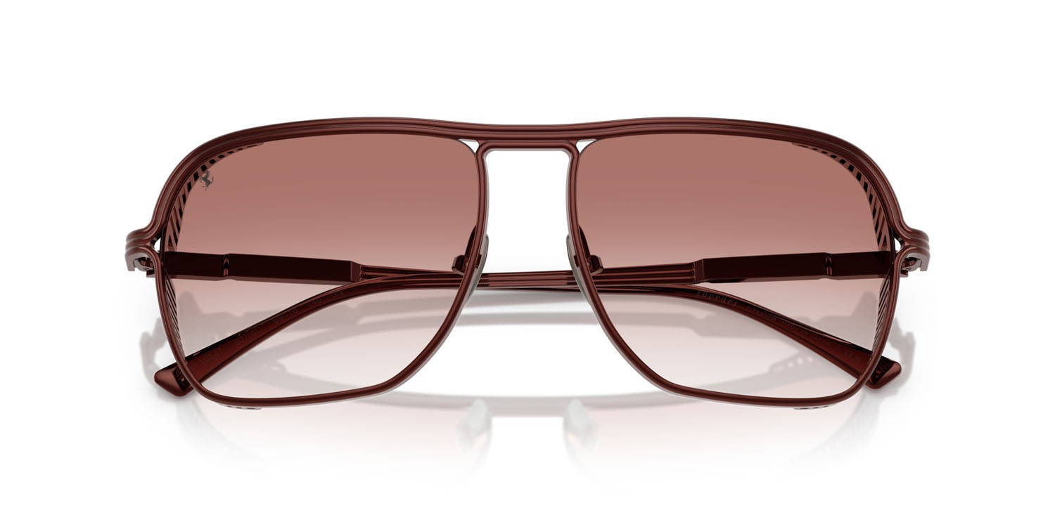Occhiali da sole Ferrari FH 1014T (307/8D) colore bordeaux forma quadrato lenti bordeaux sfumato