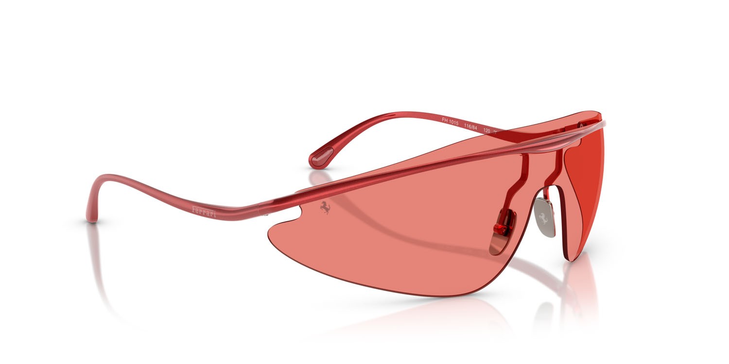 Occhiali da sole Ferrari FH 1015 (116/84) colore rosso forma irregolare lenti rosso