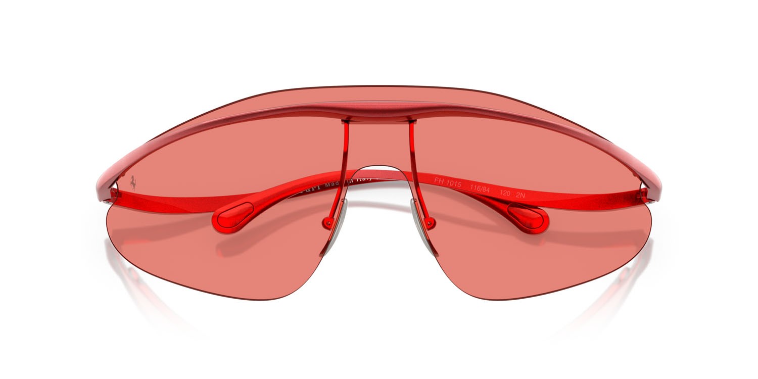 Occhiali da sole Ferrari FH 1015 (116/84) colore rosso forma irregolare lenti rosso