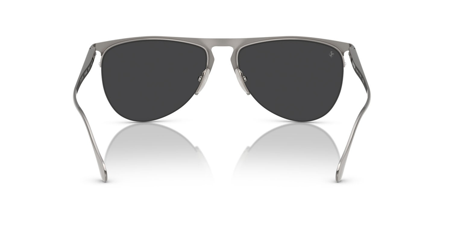 Occhiali da sole Ferrari FH 1016 (104/6G) colore gunmetal forma aviator lenti argento a specchio