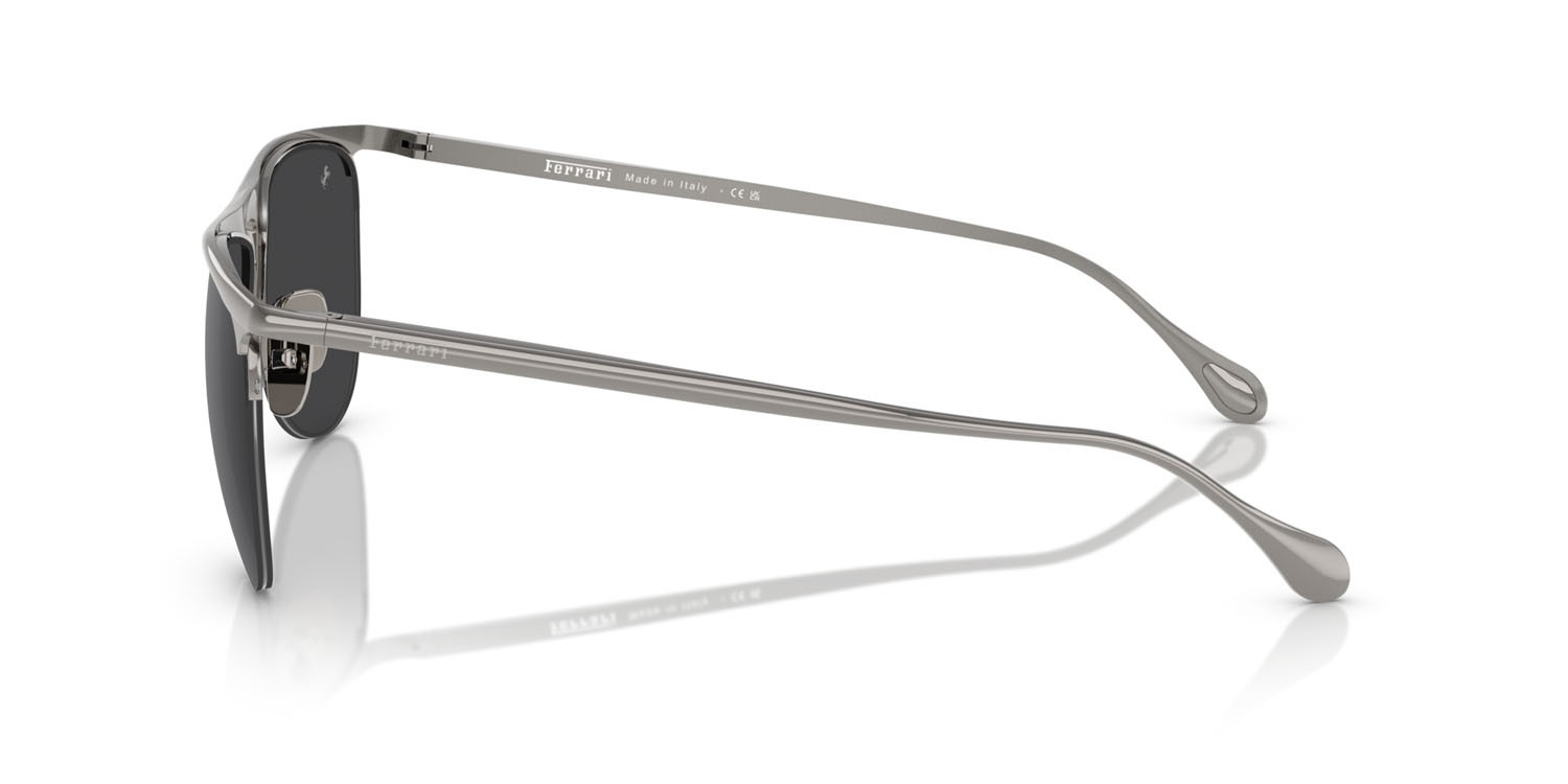 Occhiali da sole Ferrari FH 1016 (104/6G) colore gunmetal forma aviator lenti argento a specchio