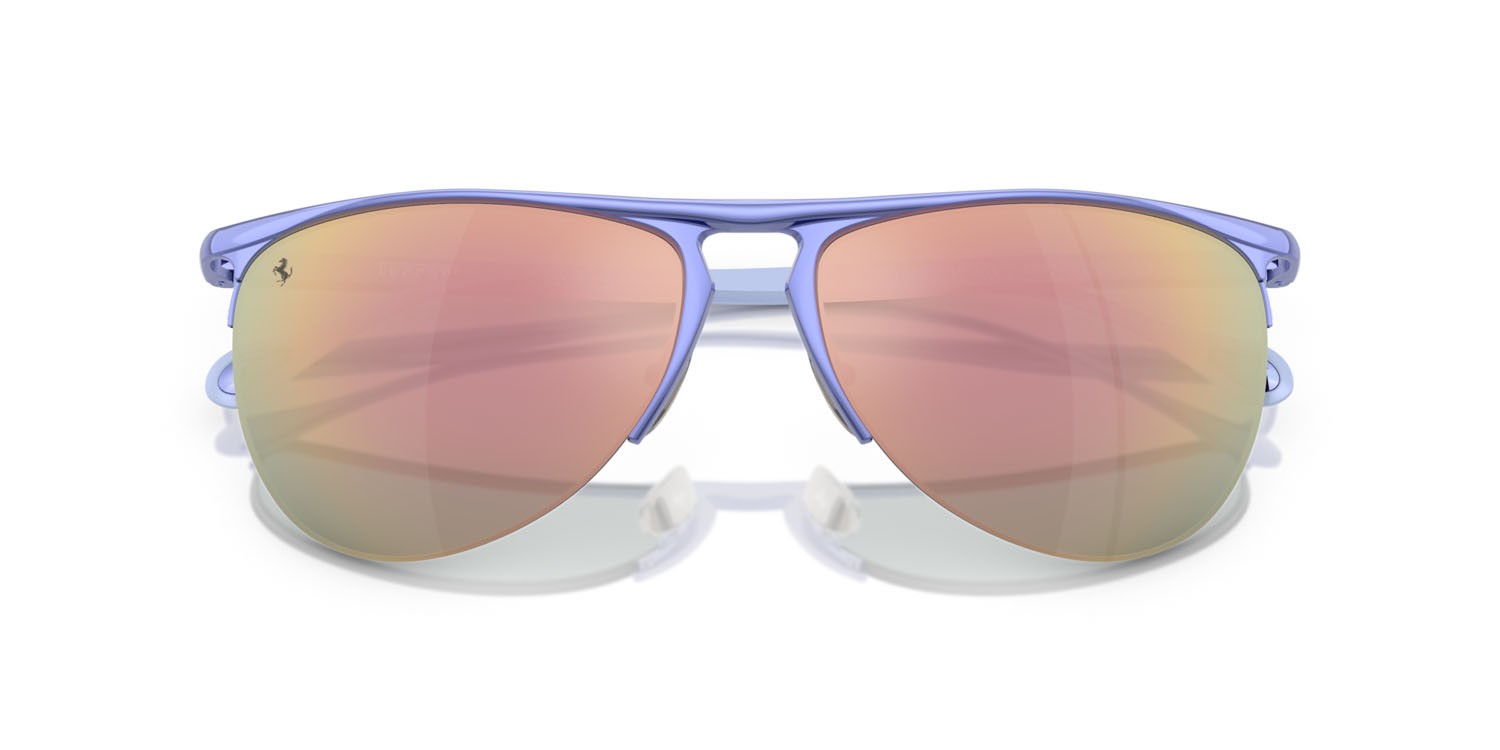 Occhiali da sole Ferrari FH 1016 (121/C1) colore lilla forma aviator lenti mirror lilac