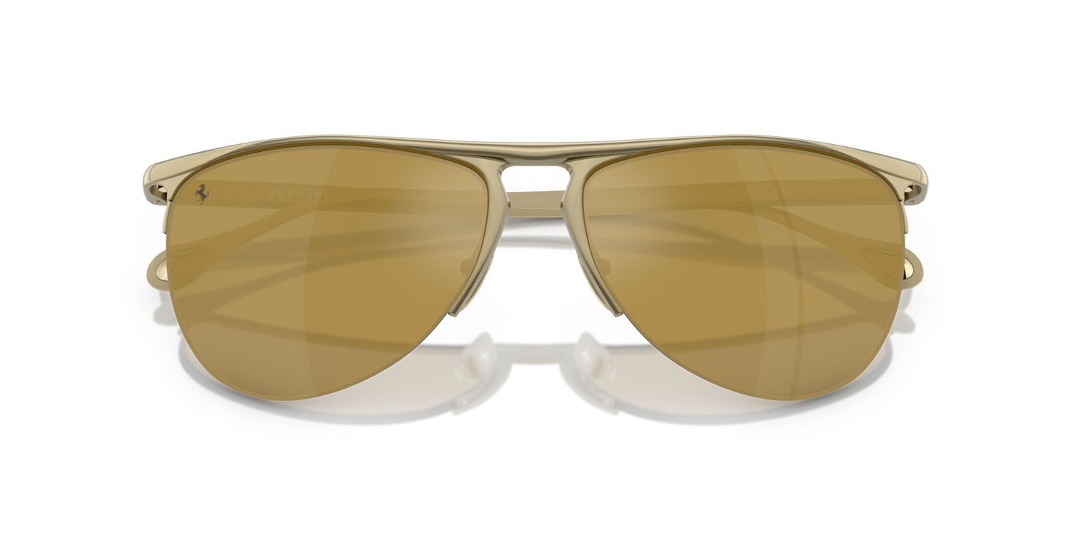 Occhiali da sole Ferrari FH 1016 (122/7I) colore oro forma aviator lenti oro a specchio