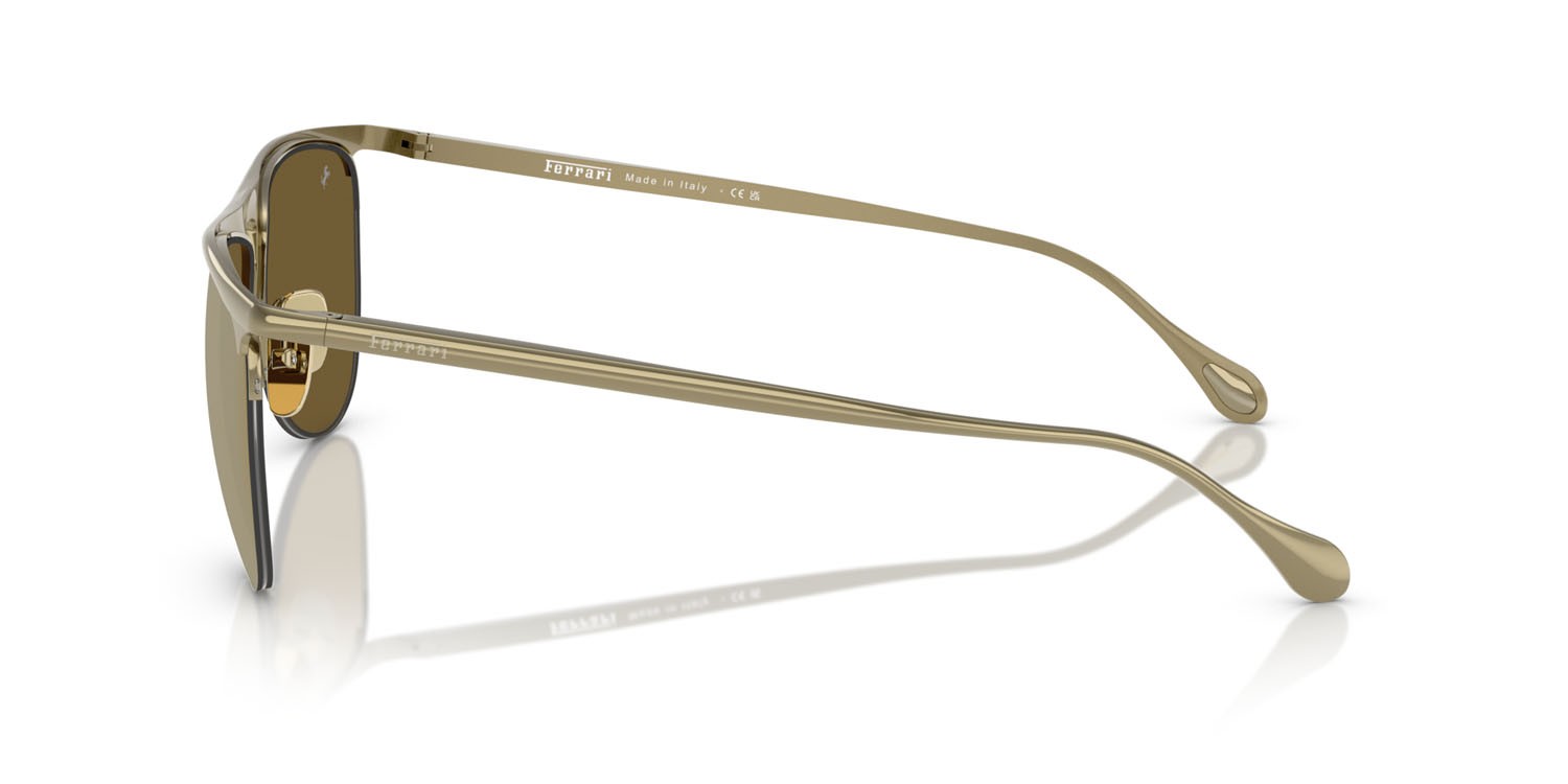 Occhiali da sole Ferrari FH 1016 (122/7I) colore oro forma aviator lenti oro a specchio