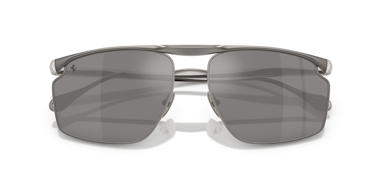 Occhiali da sole Ferrari FH 1017 (104/Z3) colore gunmetal forma irregolare lenti argento a specchio