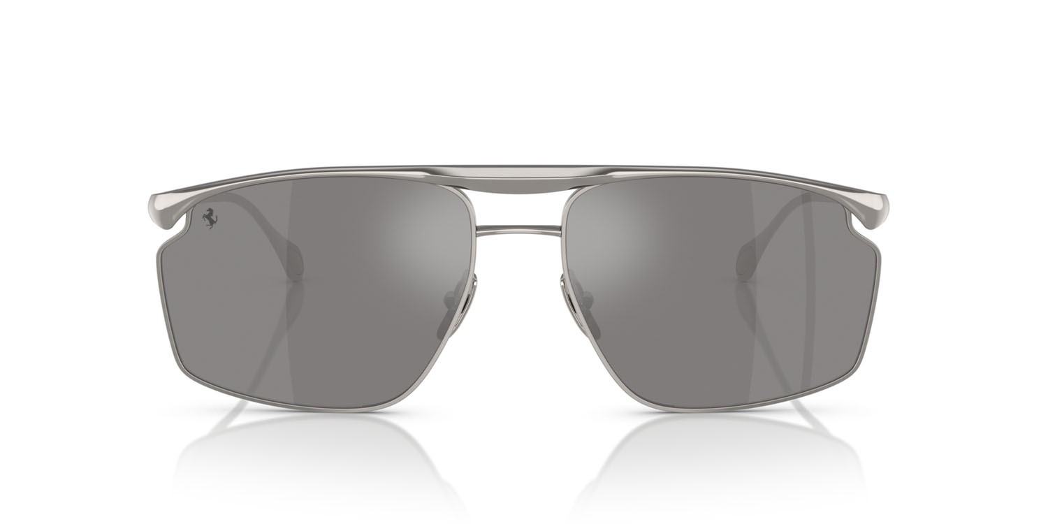 Occhiali da sole Ferrari FH 1017 (104/Z3) colore gunmetal forma irregolare lenti argento a specchio