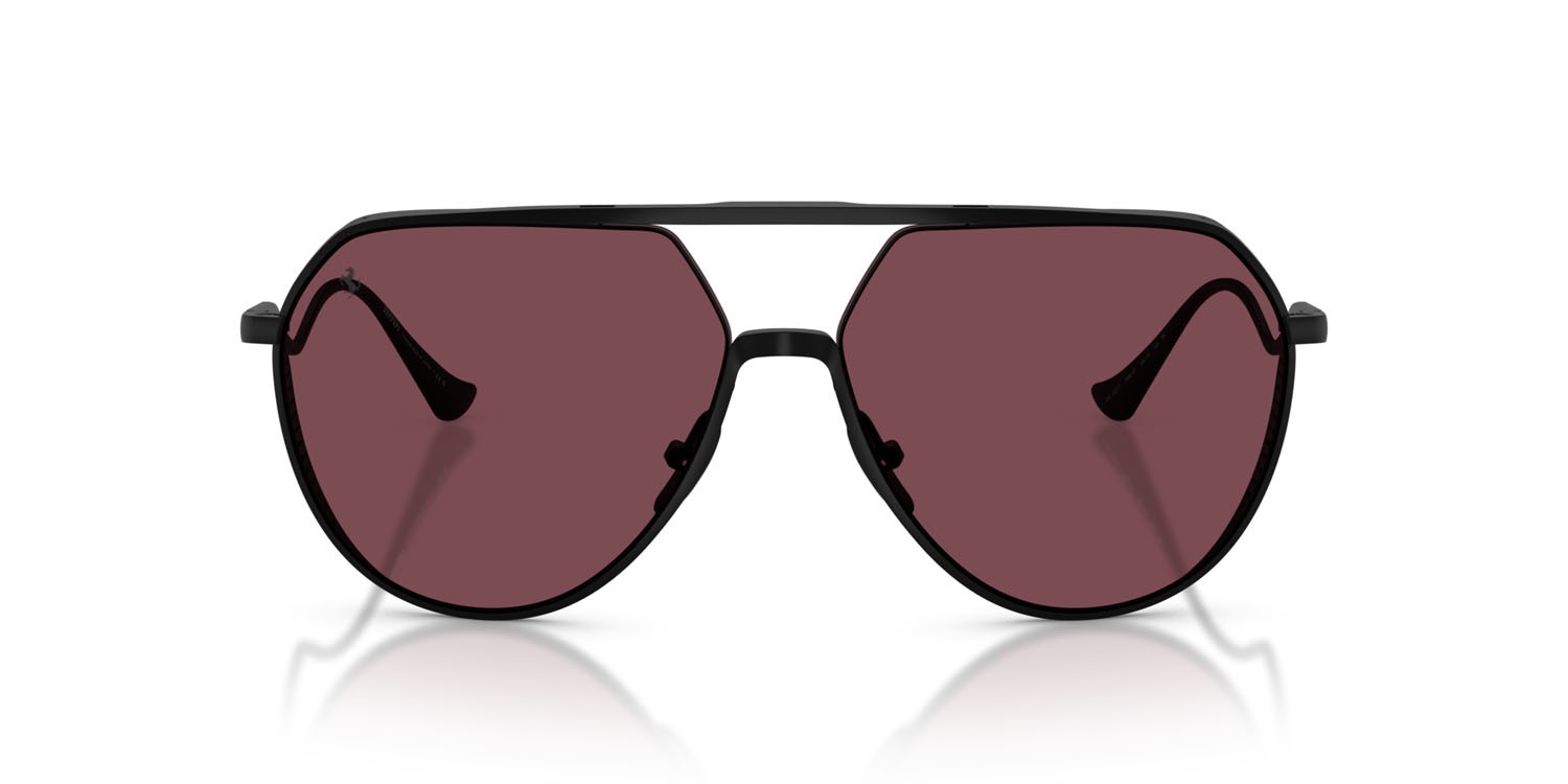 Occhiali da sole Ferrari FH 1021T (308/1E) colore nero opaco forma aviator lenti rosso
