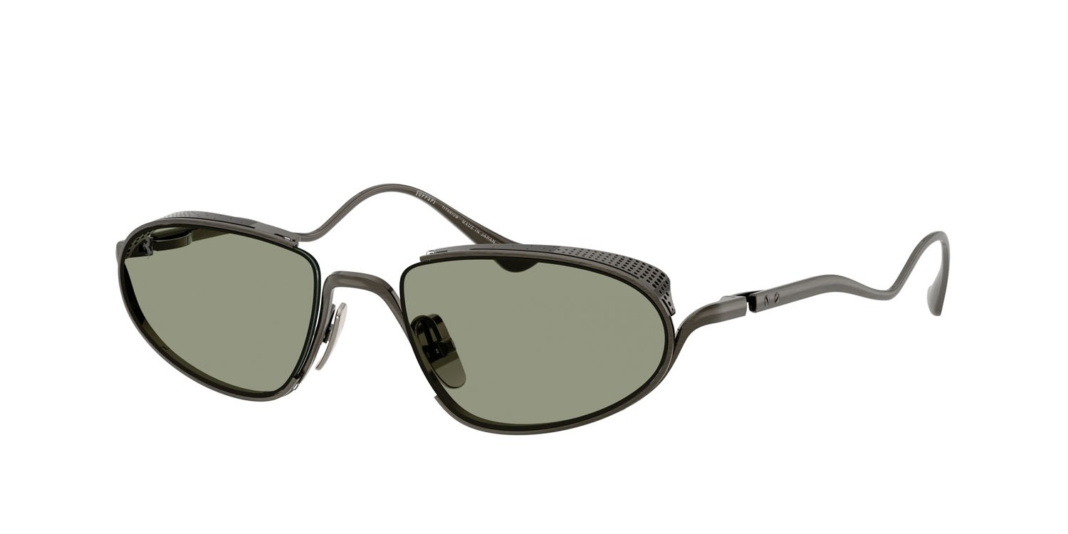 Occhiali da sole Ferrari FH 1022T (314/2) colore gunmetal forma ovale lenti verde