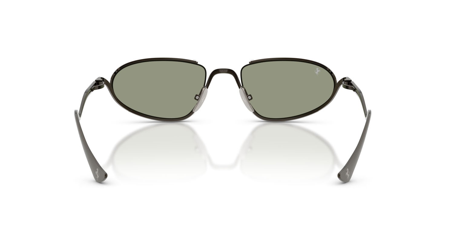 Occhiali da sole Ferrari FH 1022T (314/2) colore gunmetal forma ovale lenti verde