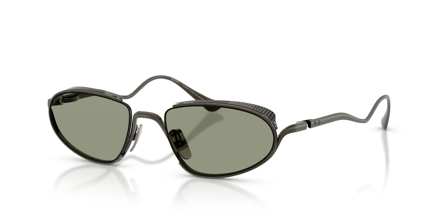Occhiali da sole Ferrari FH 1022T (314/2) colore gunmetal forma ovale lenti verde