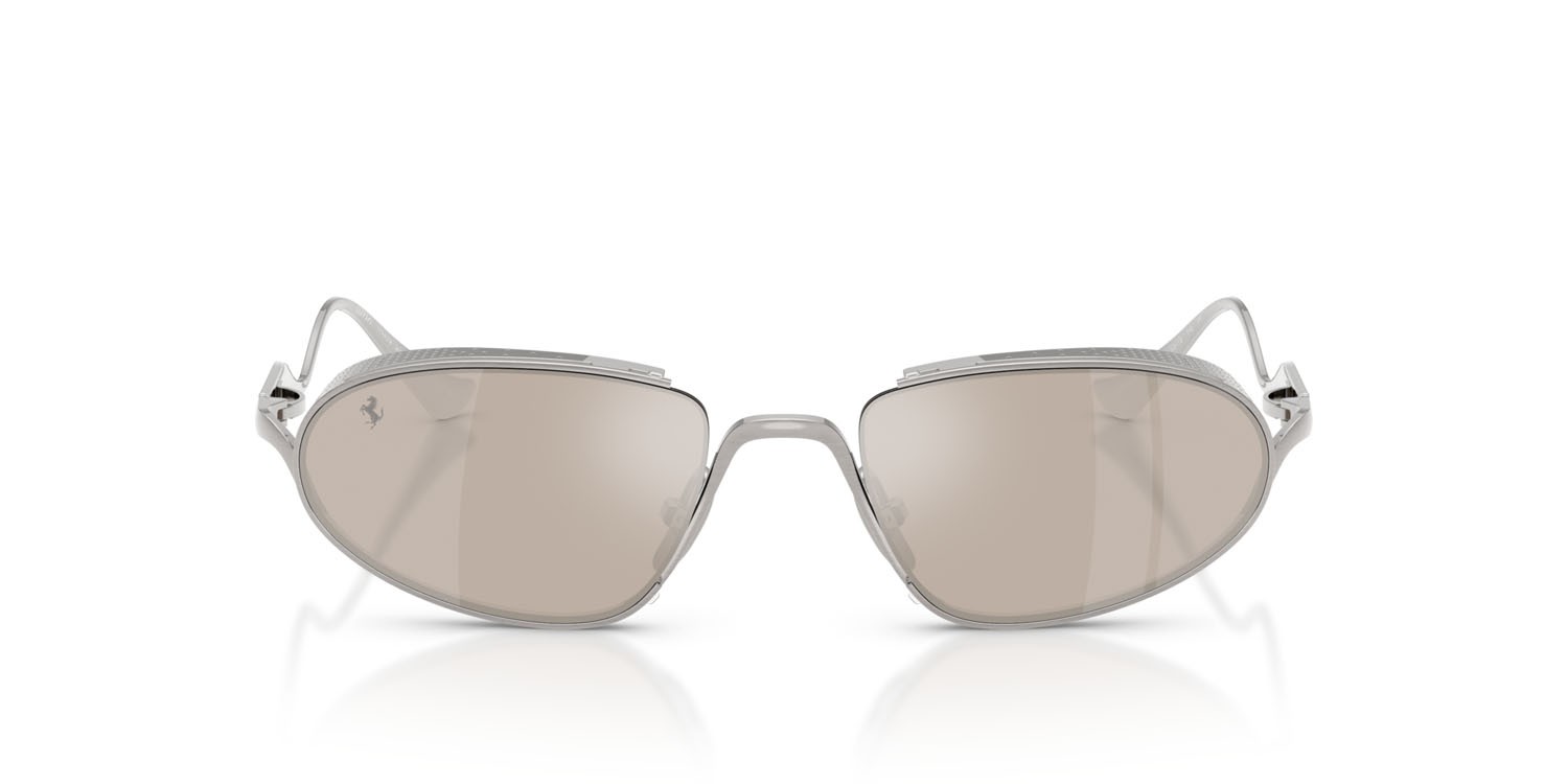 Occhiali da sole Ferrari FH 1022T (315/0V) colore argento forma ovale lenti grigio